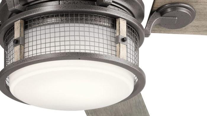 Ahrendale 152cm Iron-Grey Ceiling Fan with Light & Remote Control by Kichler