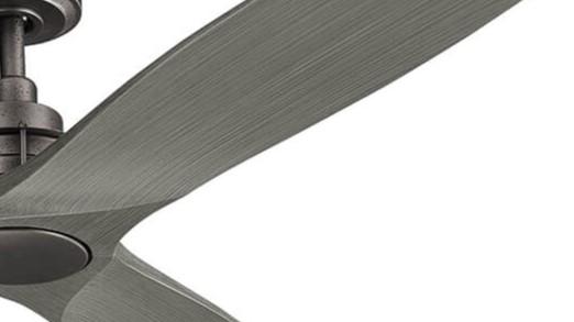 Ried 142cm Iron-Driftwood Ceiling Fan with Remote Control by Kichler