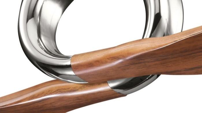 Link 137cm Nickel-Walnut Ceiling Fan with Remote Control by Kichler