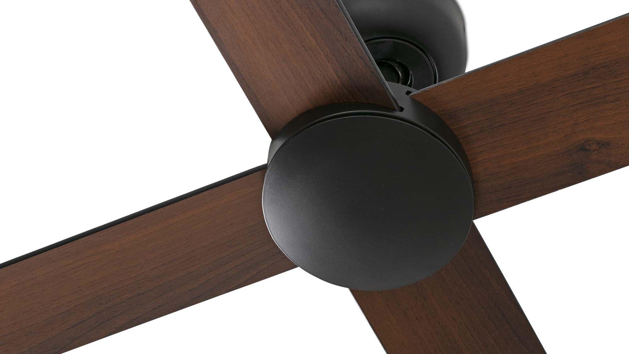 Rudder 4 132cm Black-Walnut Ceiling Fan with Remote Control by Faro