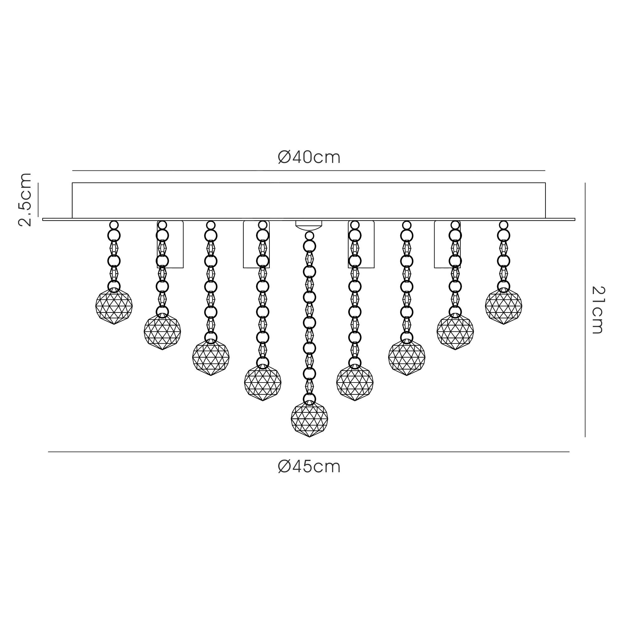Dahlia Flush Ceiling