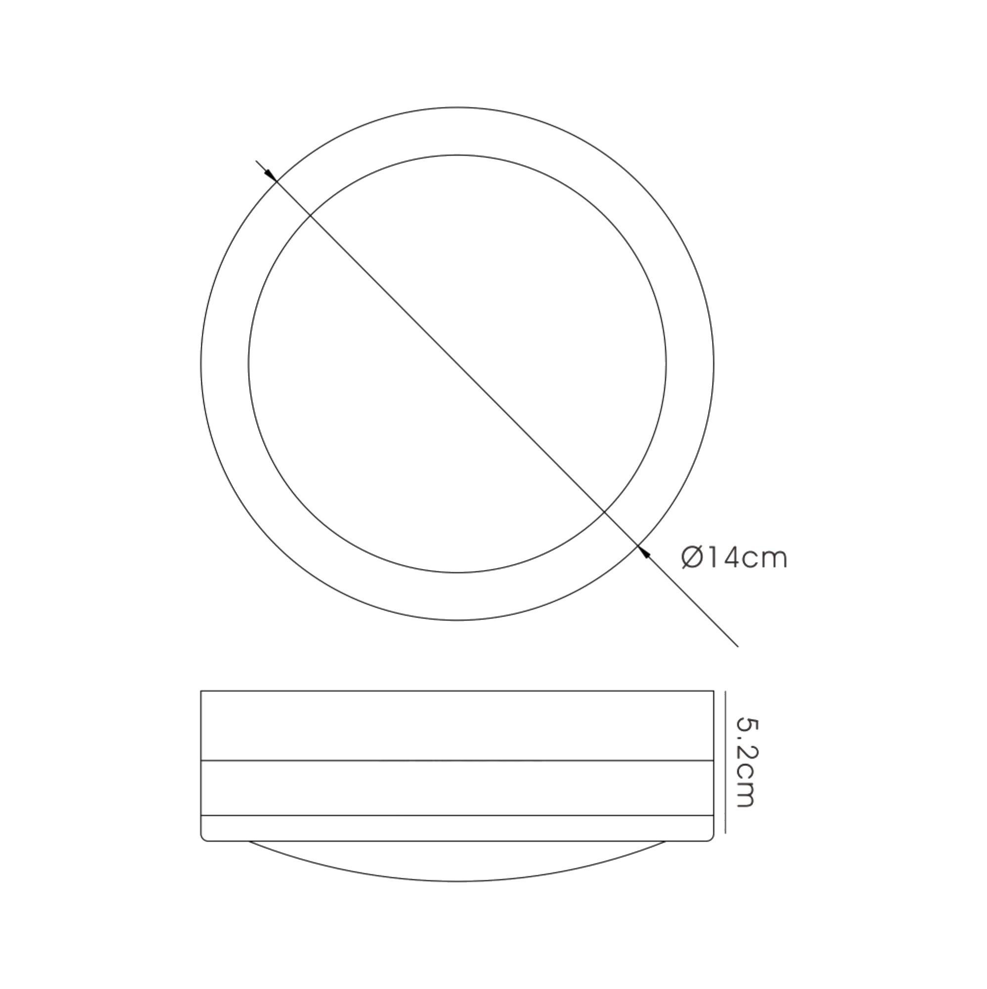 Aldo Round Flush Ceiling/Wall Lamp