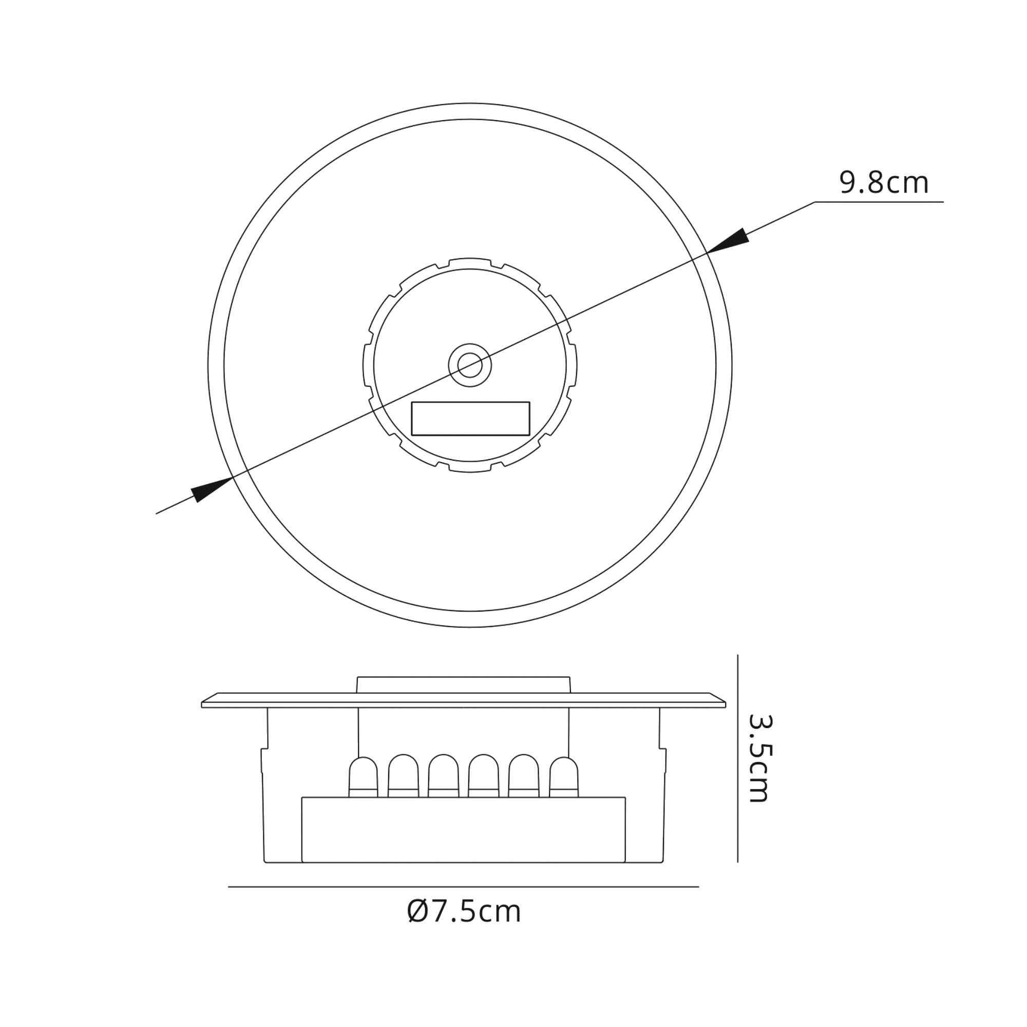 Espial Round Recessed