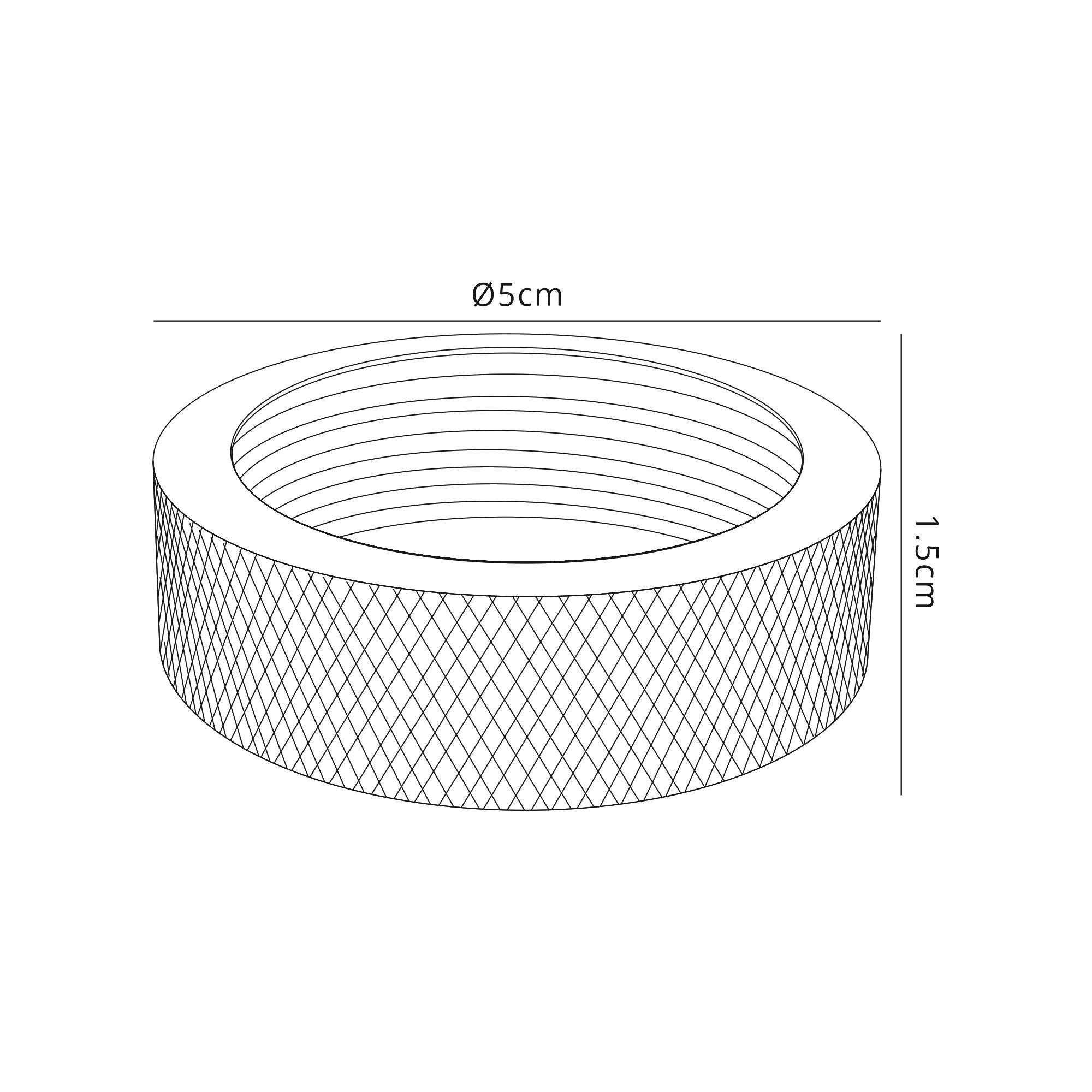 Dreifa Deeper Lampholder Ring, Gun Metal, Suitable For: D0171