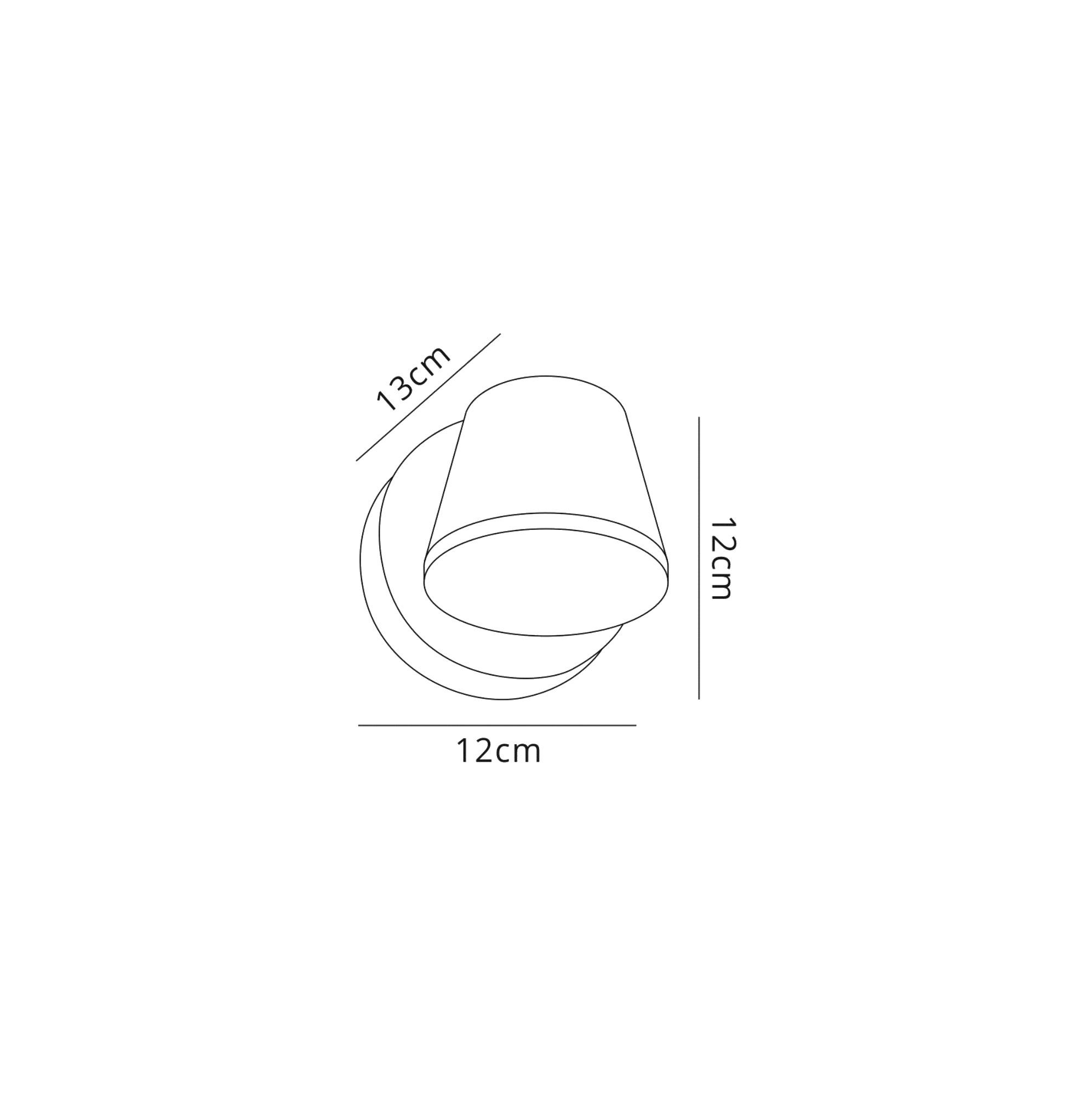 Oahu Wall Light 12W LED 3000K, Anthracite, 590lm, IP54, 3yrs Warranty