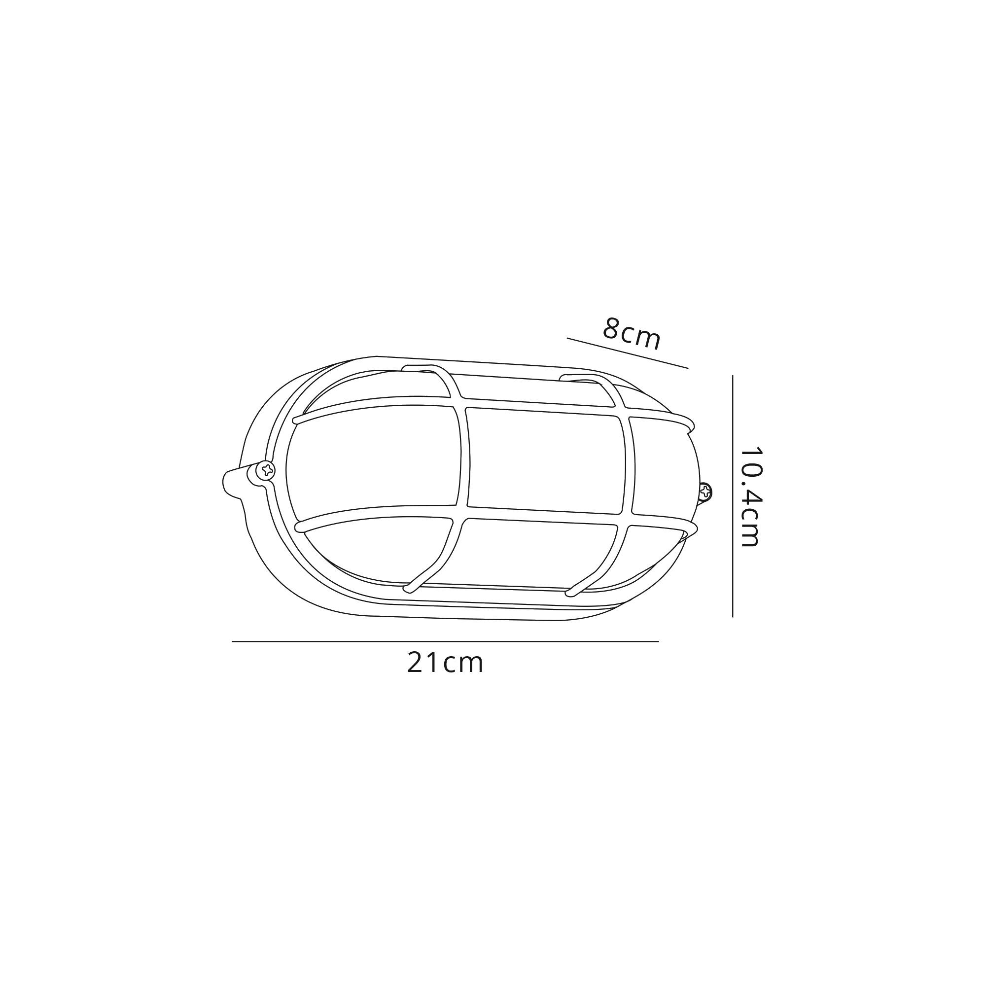 Avon Oval Wall/Ceiling Lamp
