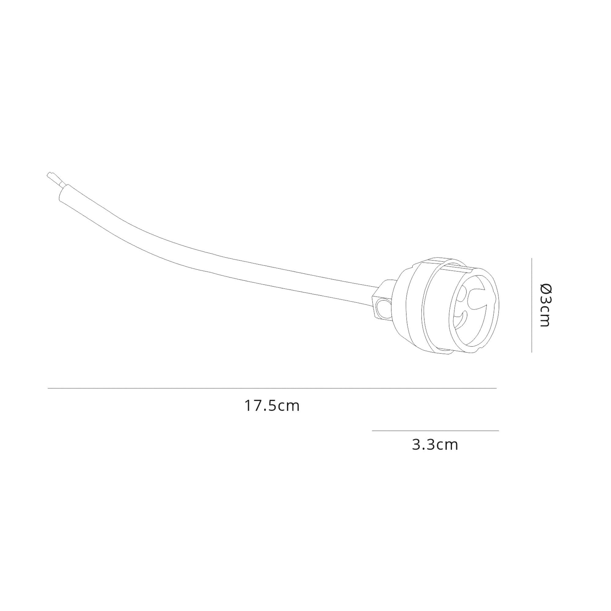 Additions GU10 17.5cm Lampholder