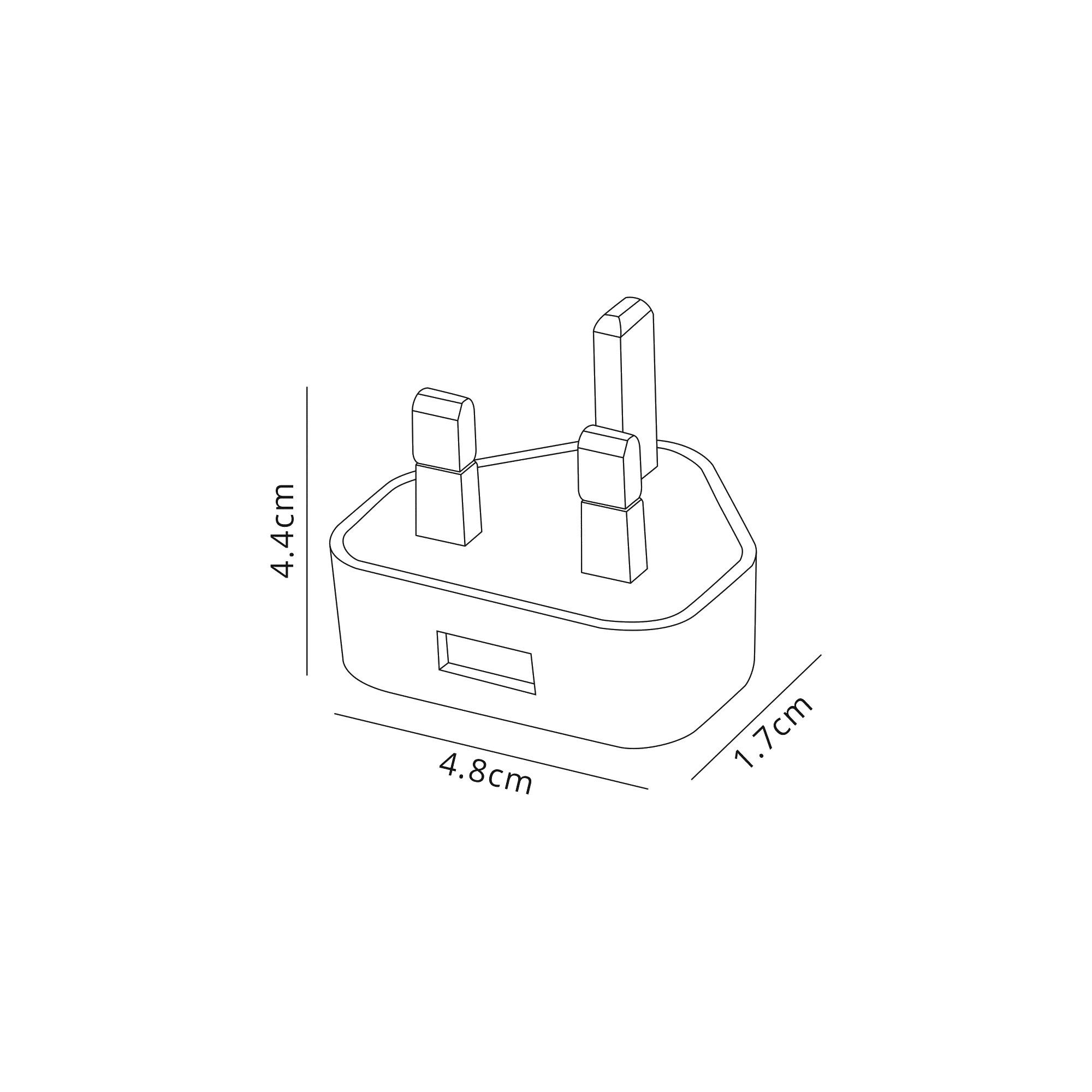 Additions USB White Plugtop 5V, 1A Output