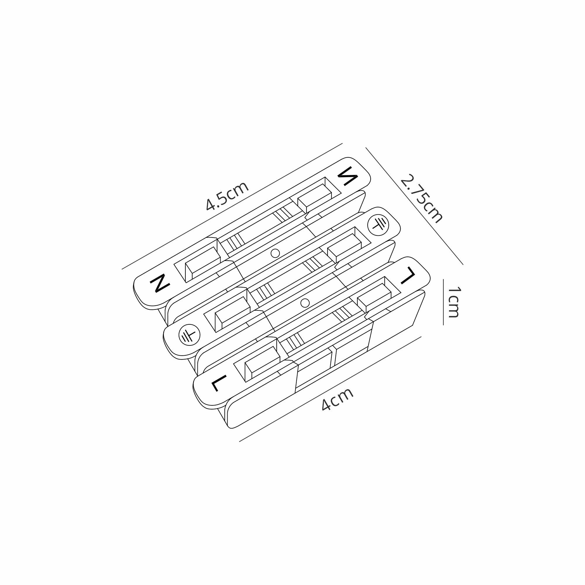 Additions 3 Circuit Inline Quick Connector Clear