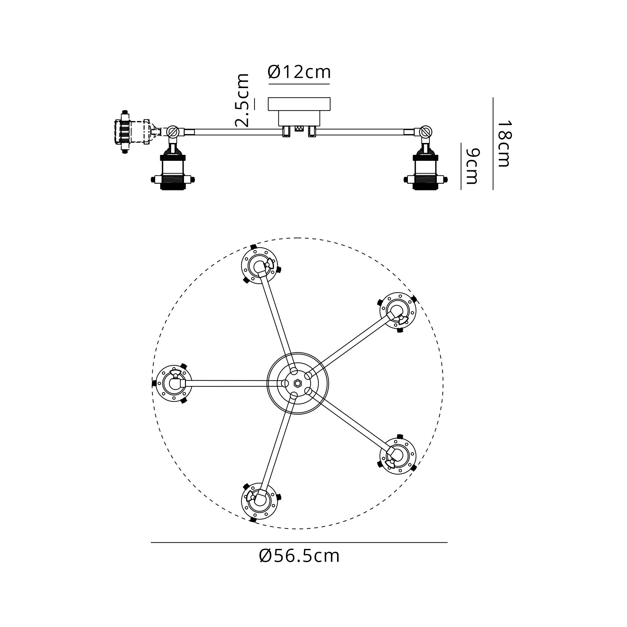 Dreifa Curved Round Ceiling (FRAME ONLY)