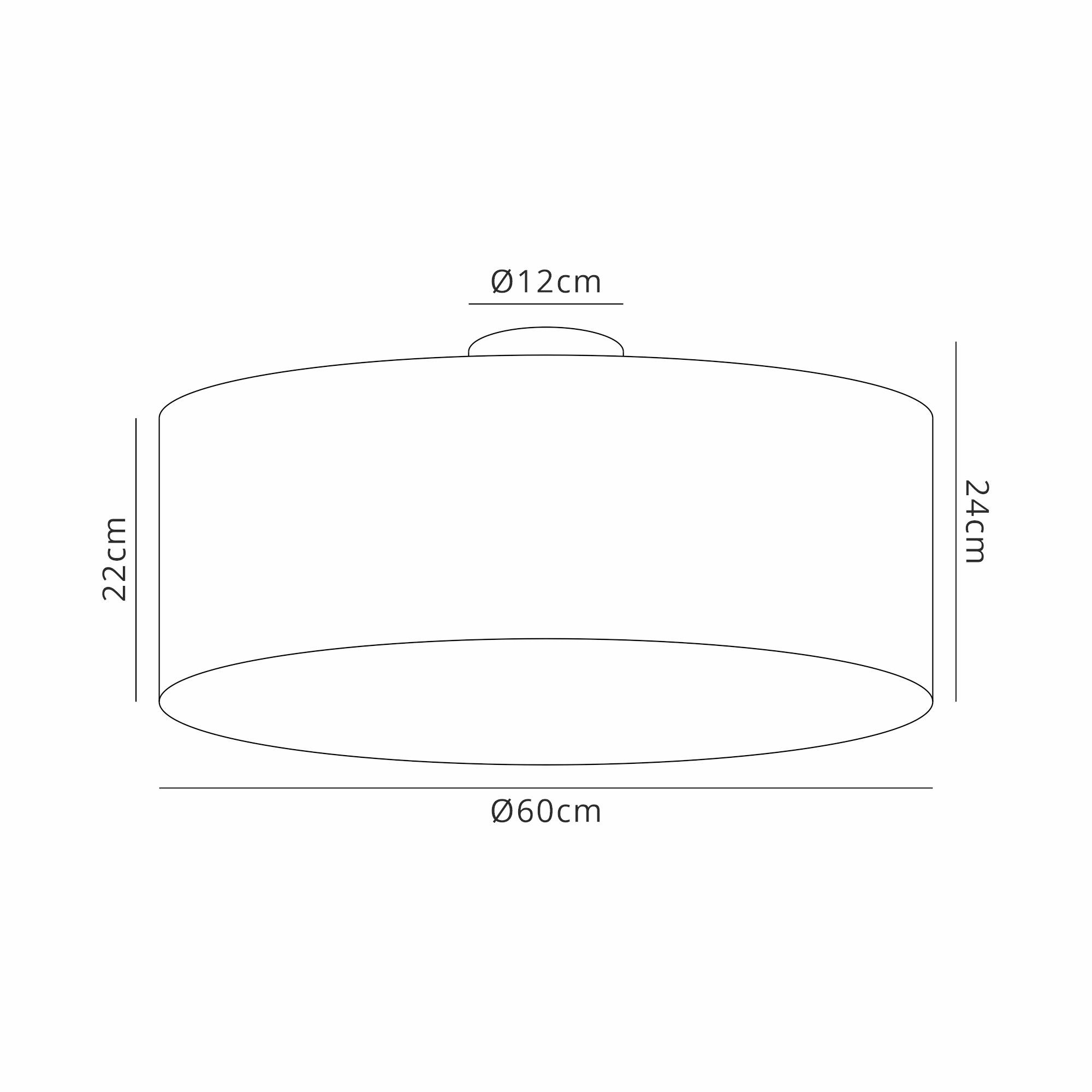 Baymont Polished Chrome 5 Light E27 Drop Flush With 60cm x 22cm Silver Leaf Shade