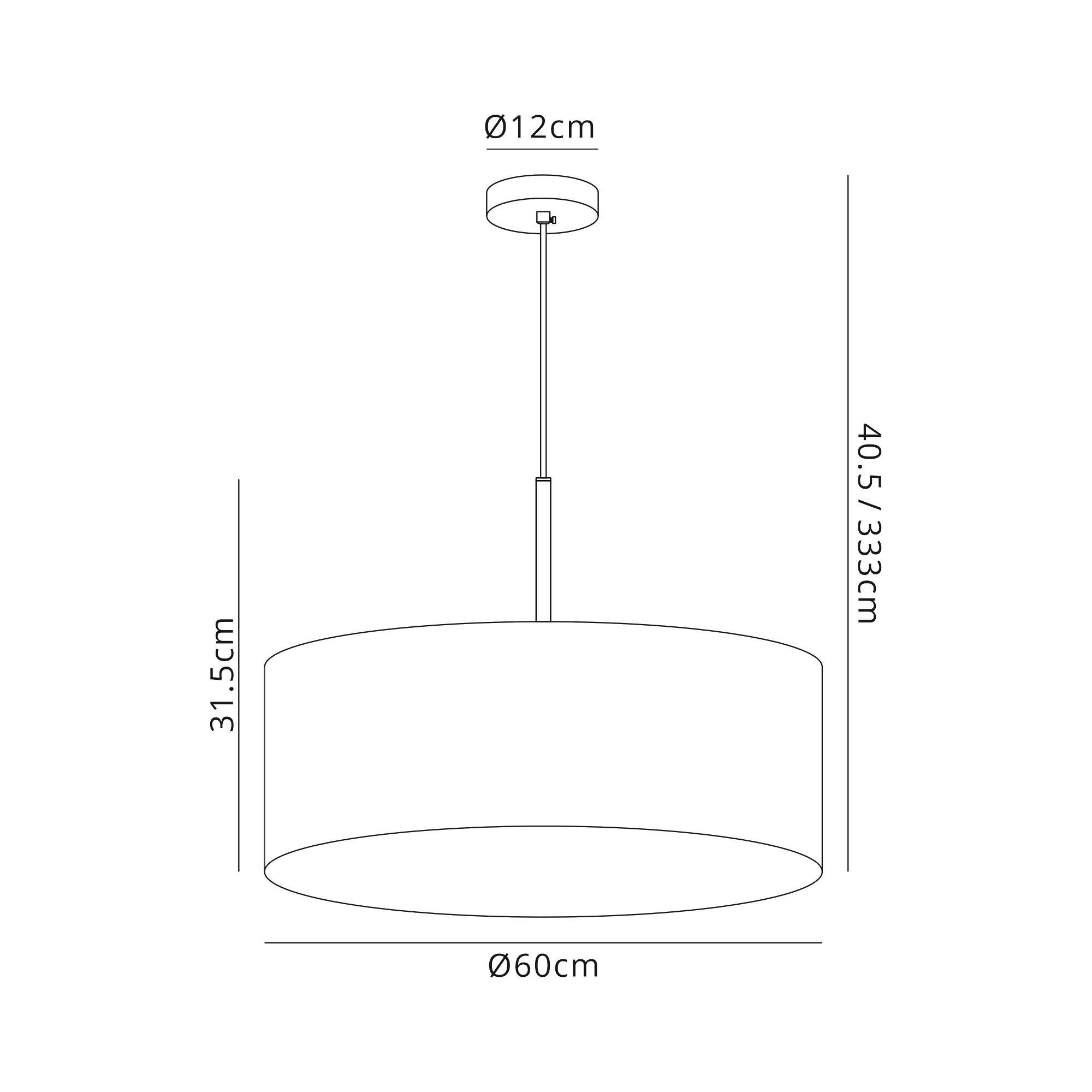 Baymont Polished Chrome  5 Light E27 Single Pendant With 60cm x 22cm Silver Leaf Shade