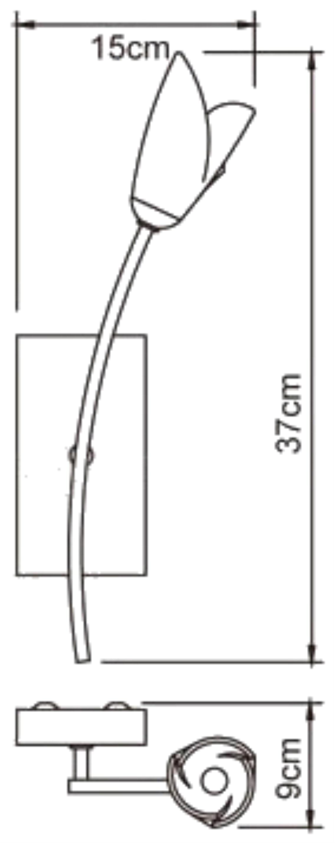 Pietra Wall Lamp Switched