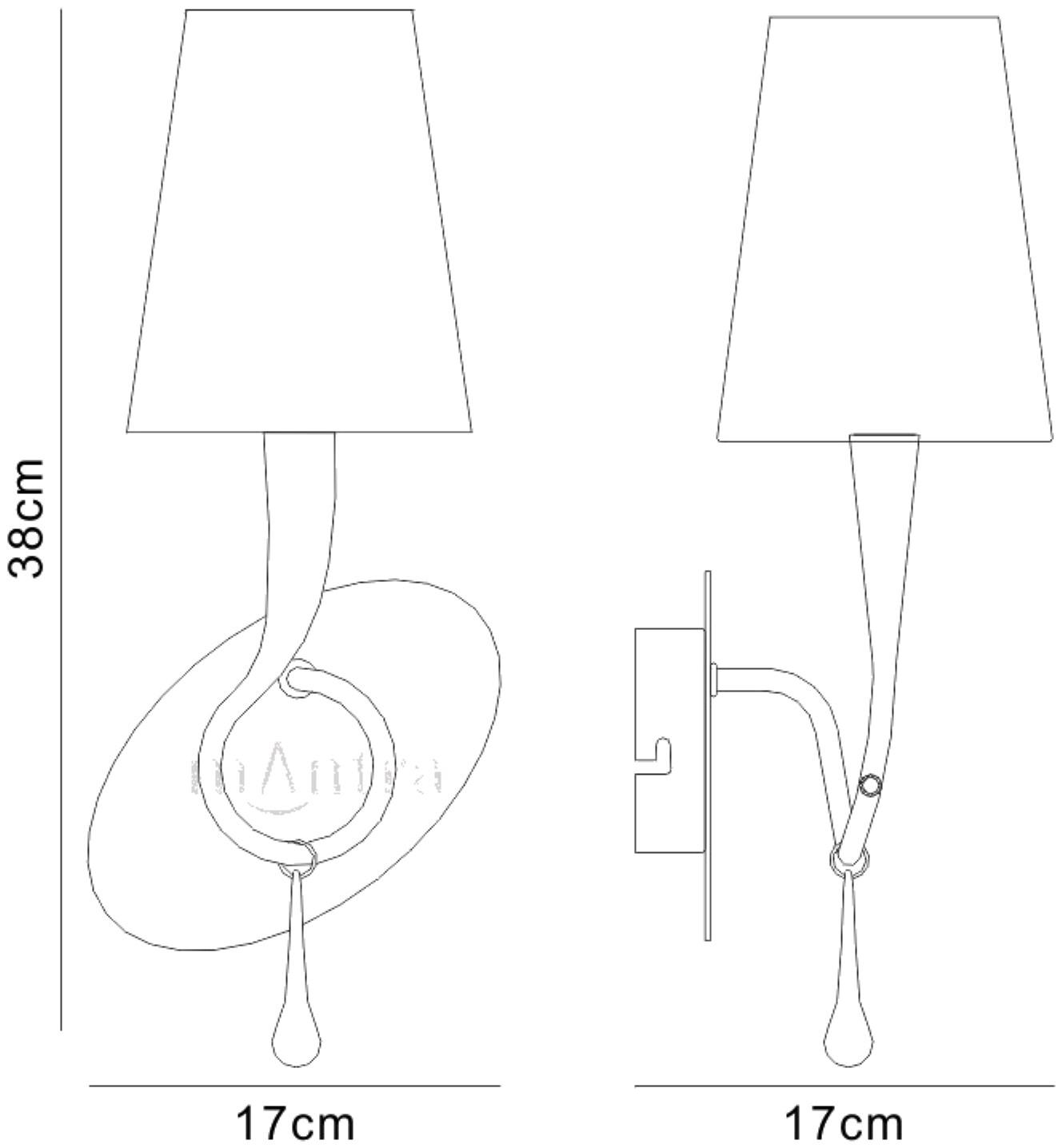 Paola Wall Lamp Switched