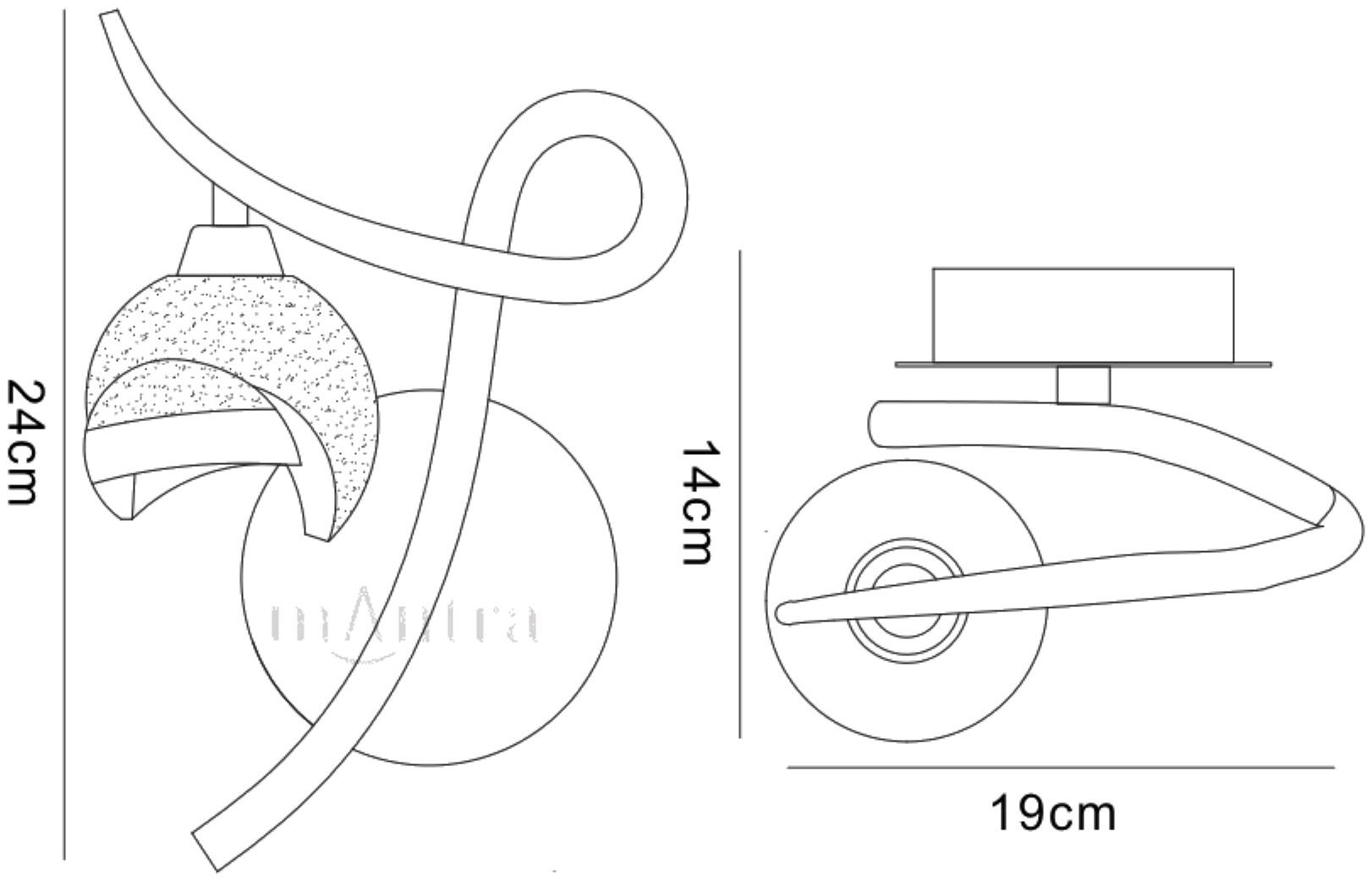 Fragma Wall Lamp Left Switched