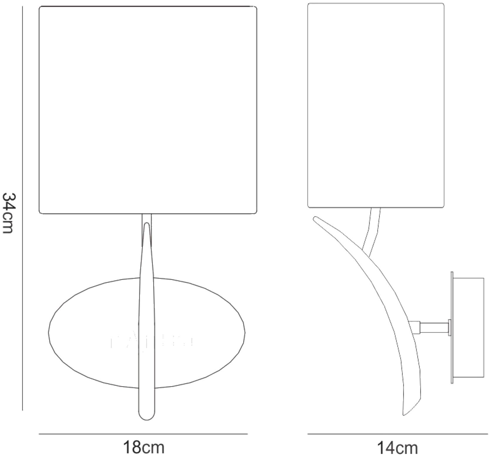 Eve Wall Lamp Switched