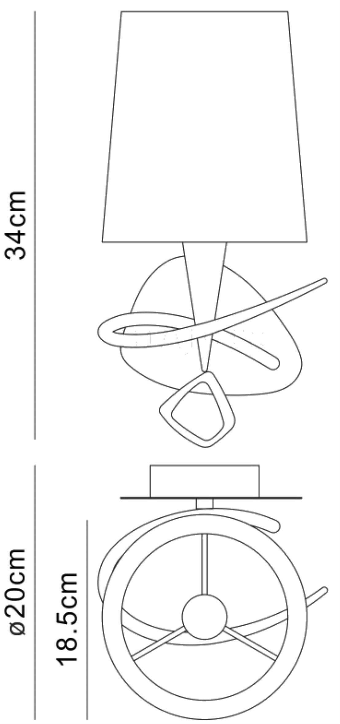 Mara Wall Lamp Switched