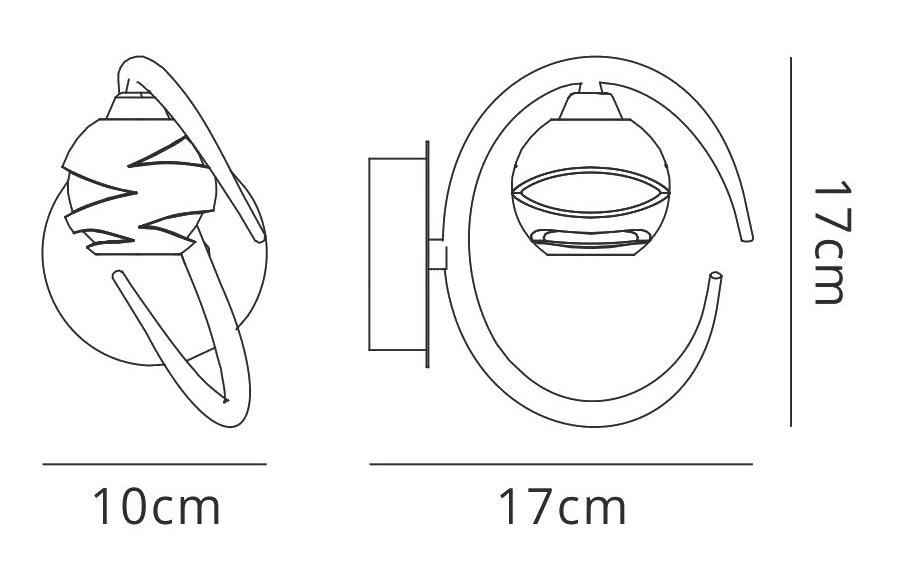 Loop Wall Lamp Switched