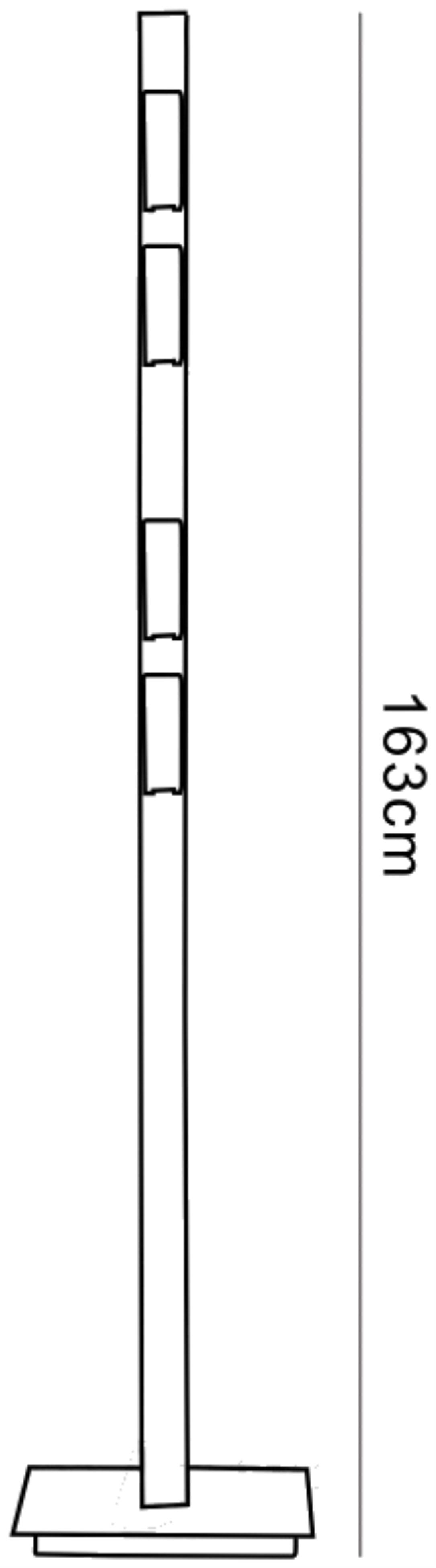(0037 011) Arco 4 Light G9 Floor Lamp, Satin Nickel, NOT LED/CFL Compatible