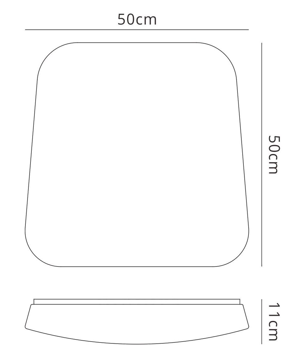 Quatro Flush Ceiling / Wall