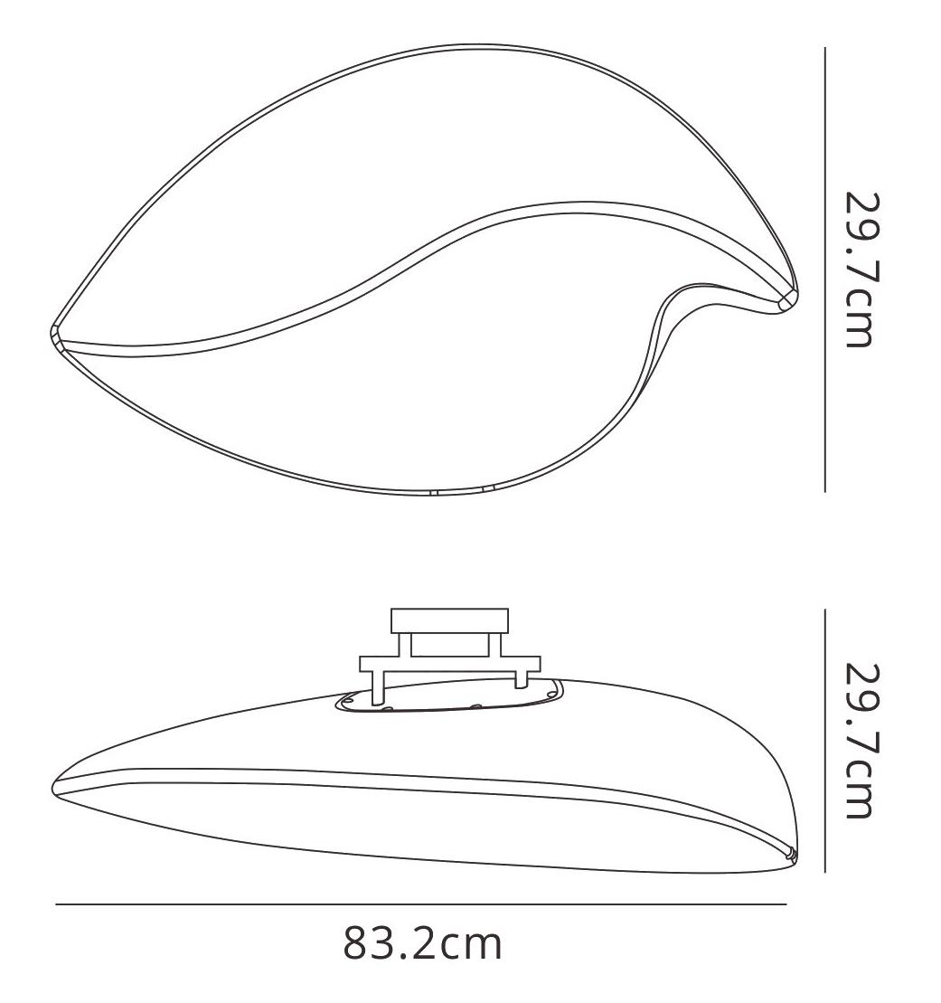 Natura Ceiling/Wall Outdoor Large 2 Light E27 IP44, Matt White/Opal White