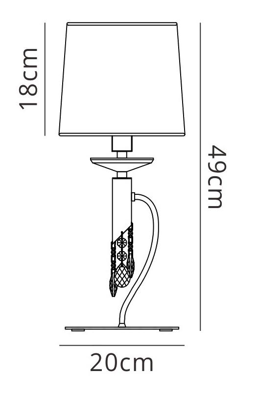 Tiffany Crystal Table Lamp
