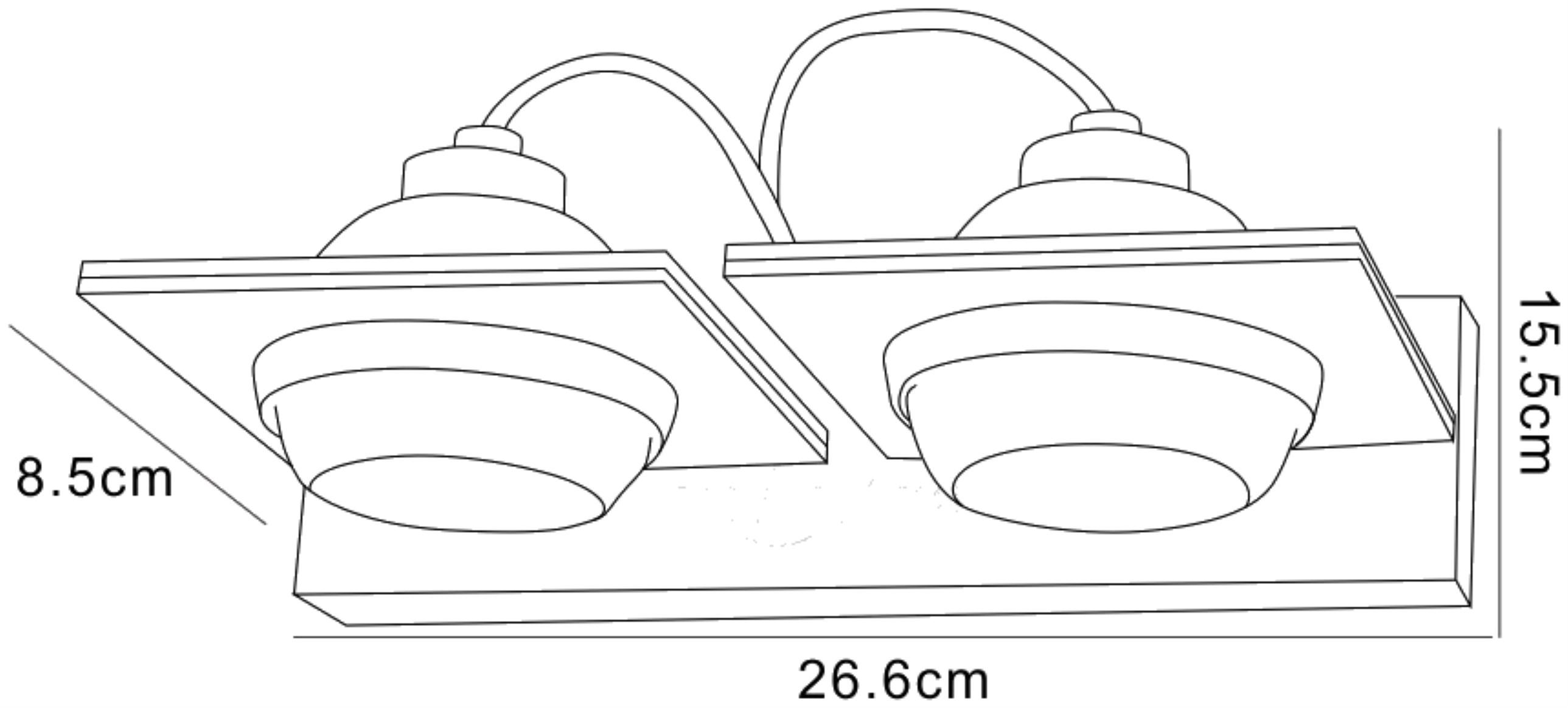 (0040 006) Ull Wall Lamp 2 Light G9 Silver Grey