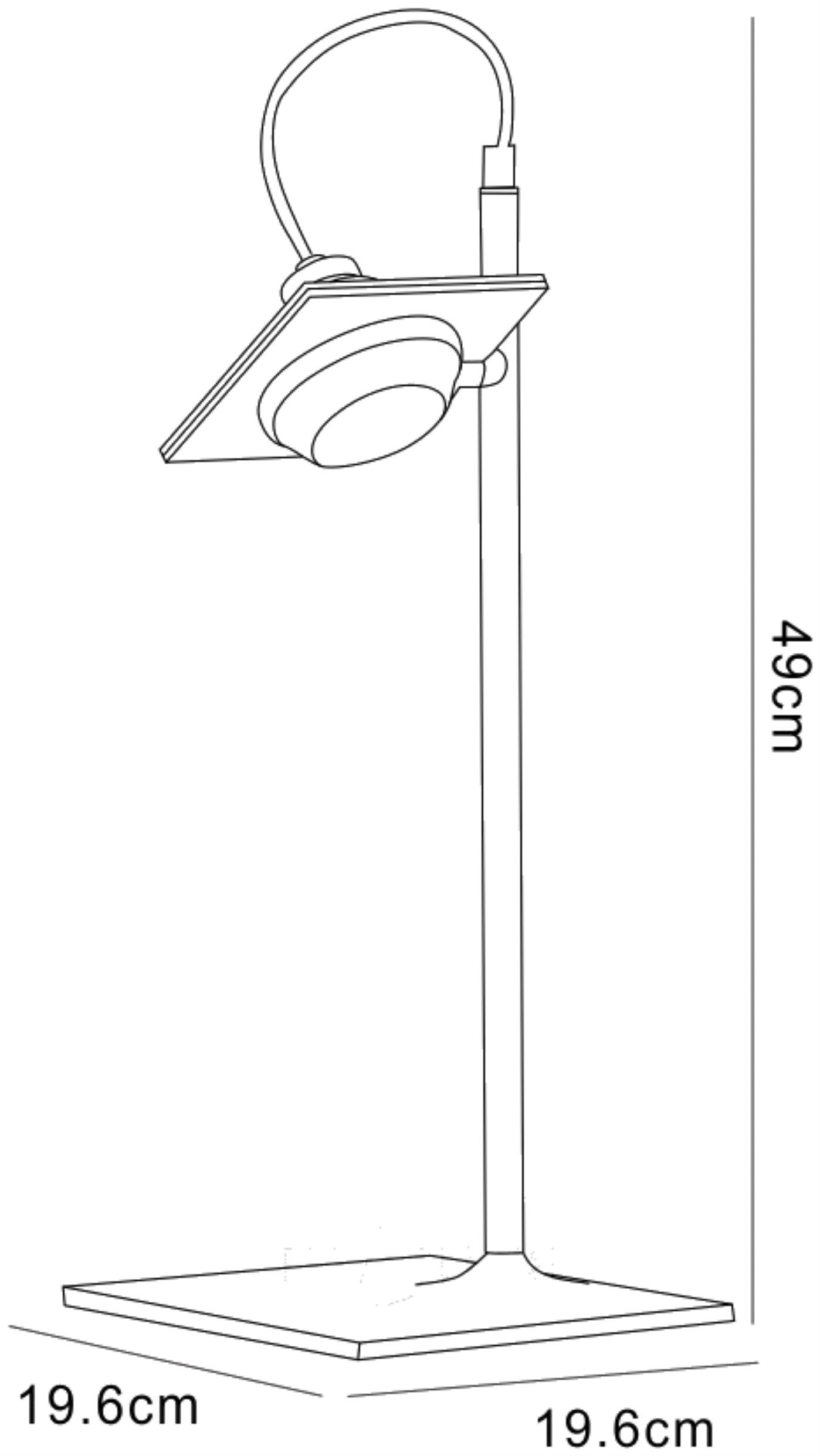 (0040 008) Ull Table Lamp 1 Light G9 Silver Grey