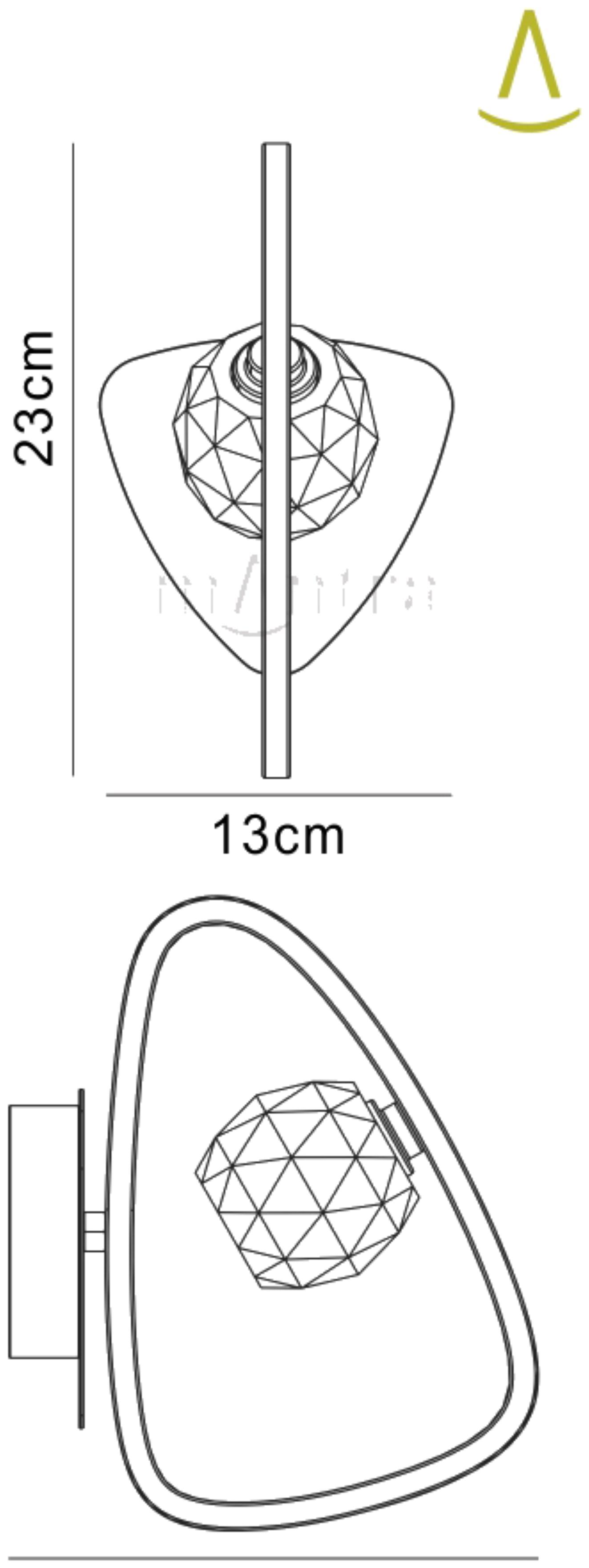 Lux Switched Wall Lamp 1 Light G9, Polished Chrome