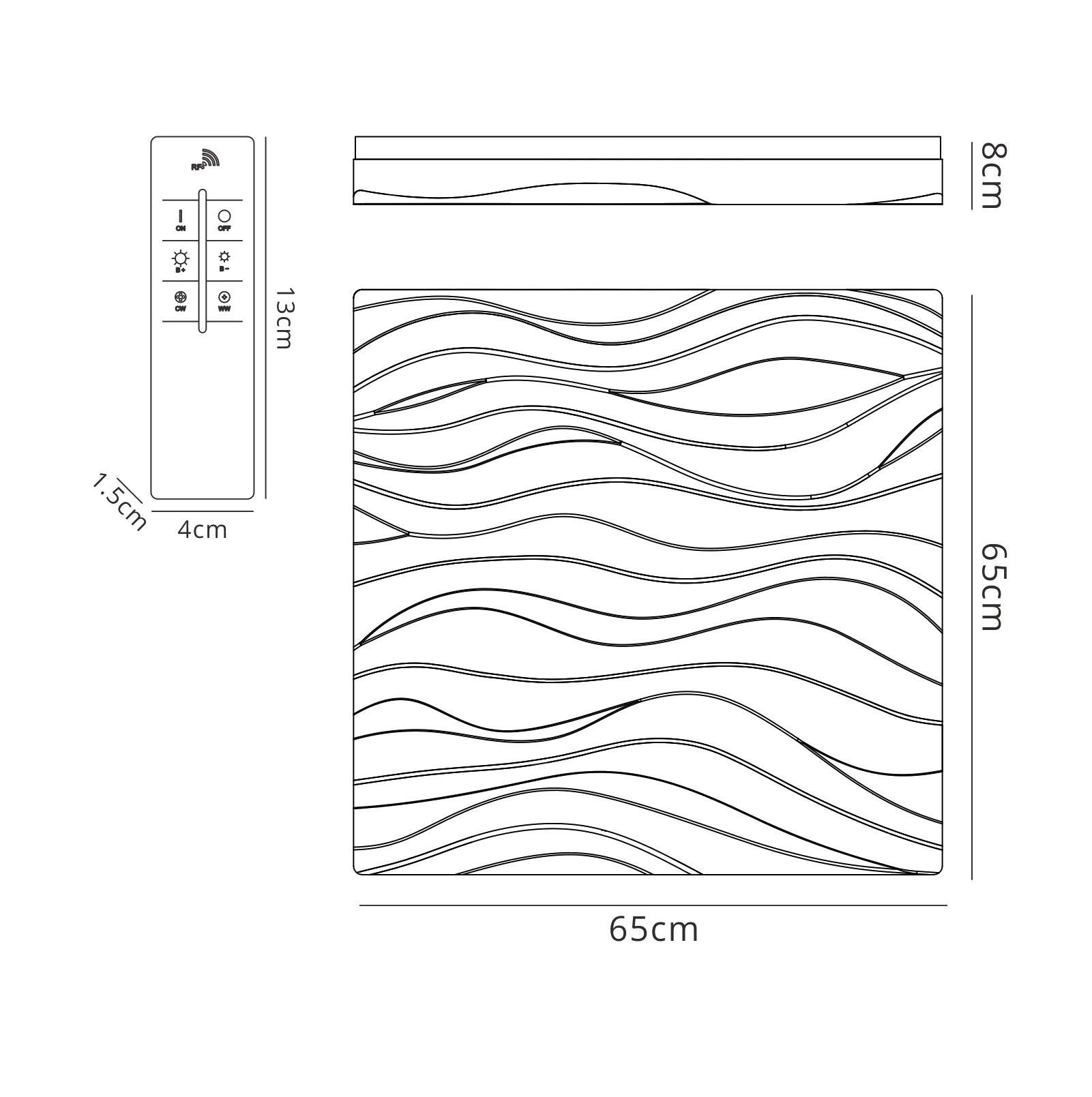 Arena Ceiling/Wall Light Large Square