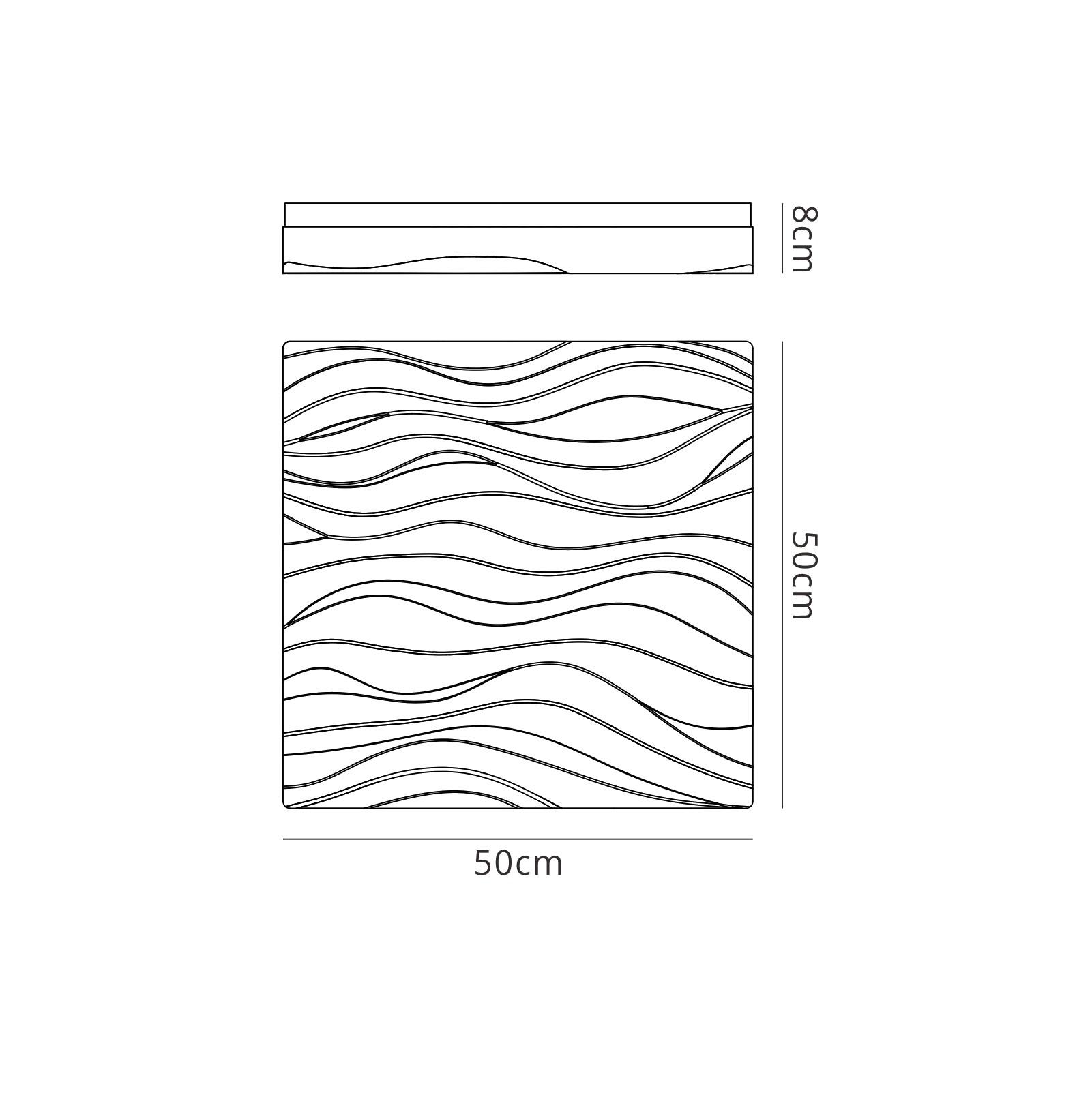 Arena Ceiling/Wall Light Medium Square