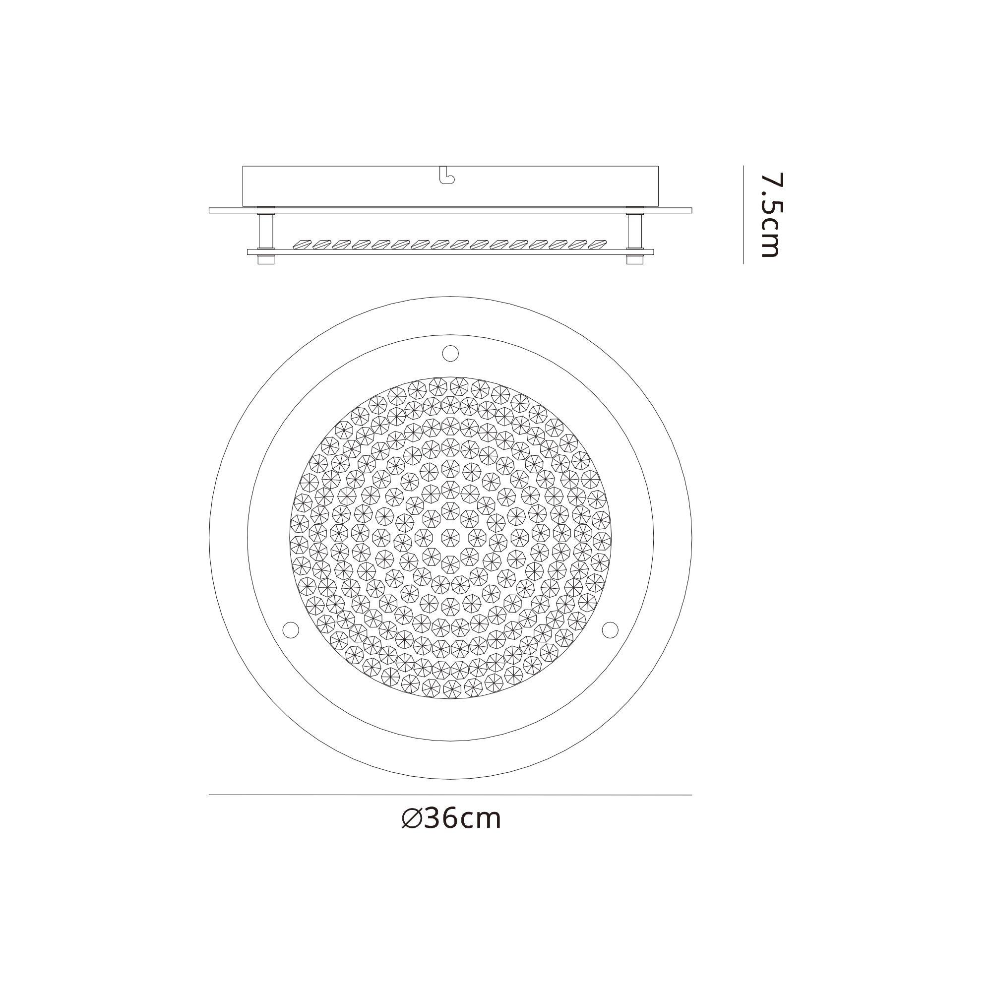 Cristal Flush Light