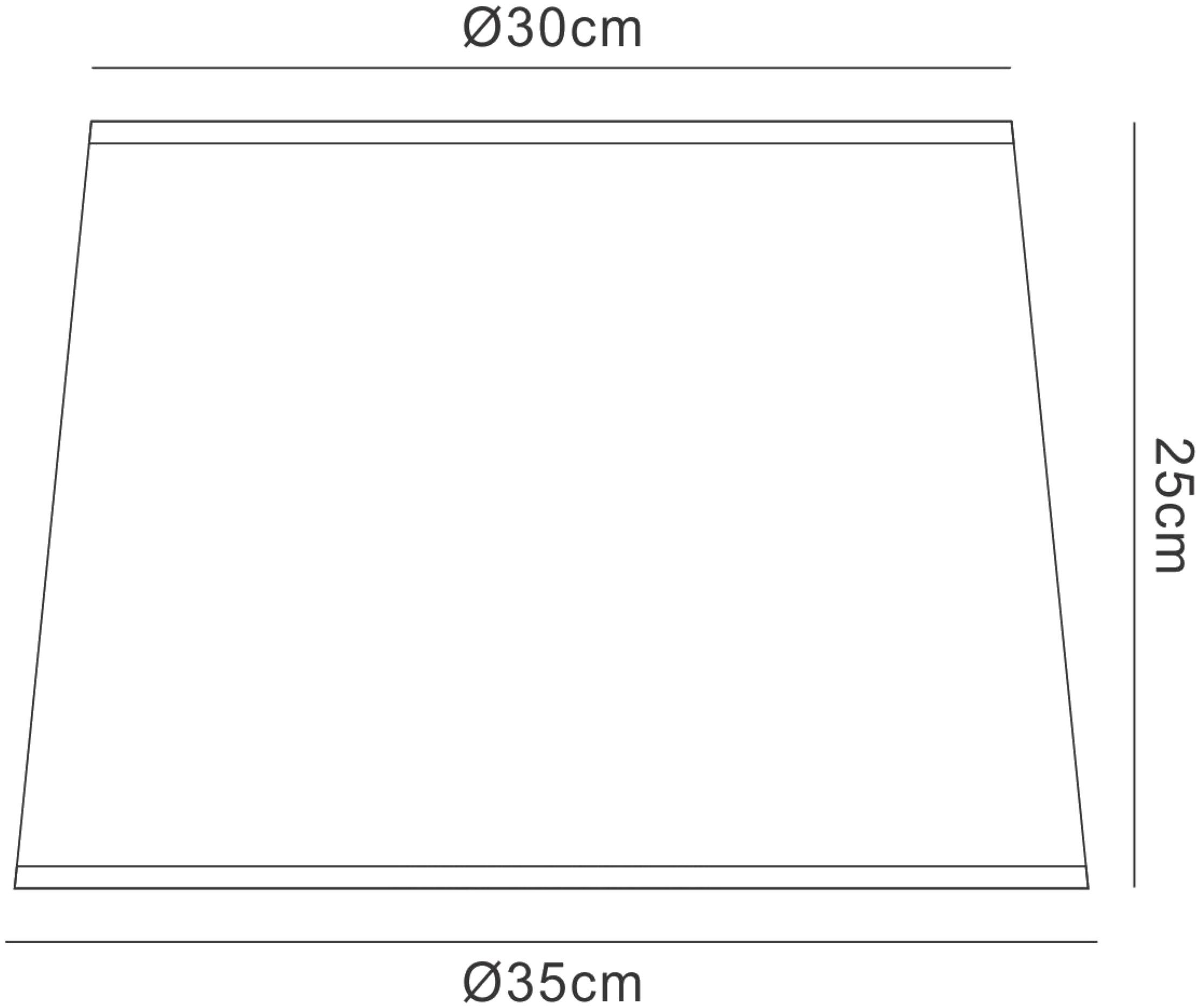 Habana White Round Shade 300/350mm x 250mm, Suitable for Floor Lamps