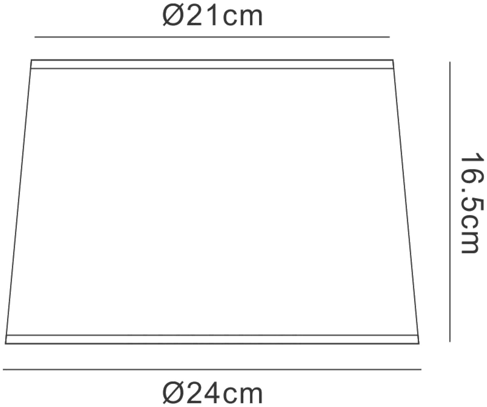 Habana White Round Shade 210/240mm x 165mm, Suitable for Table Lamps