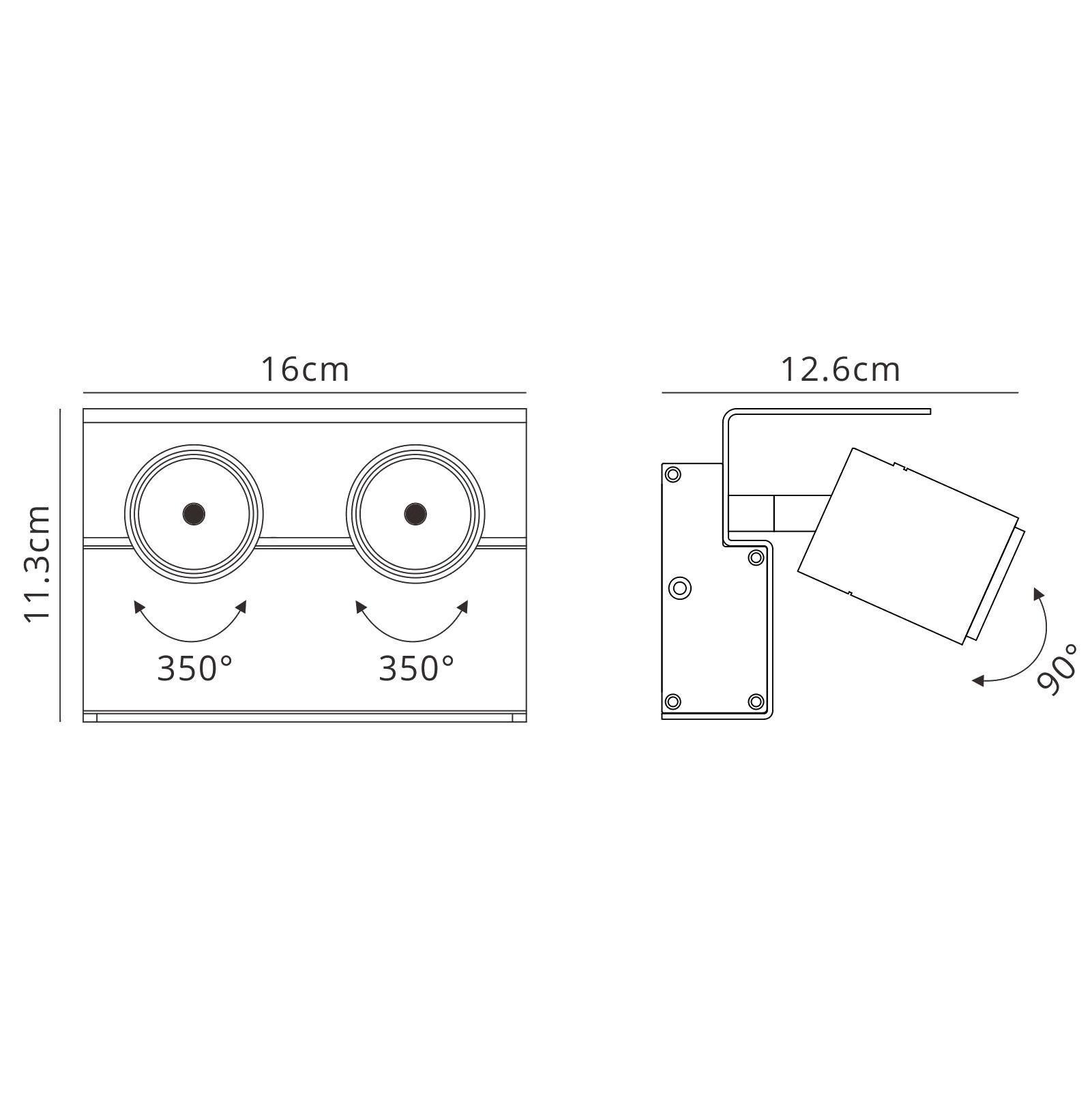 Bocaray Surface Mounted Spot / Wall Light