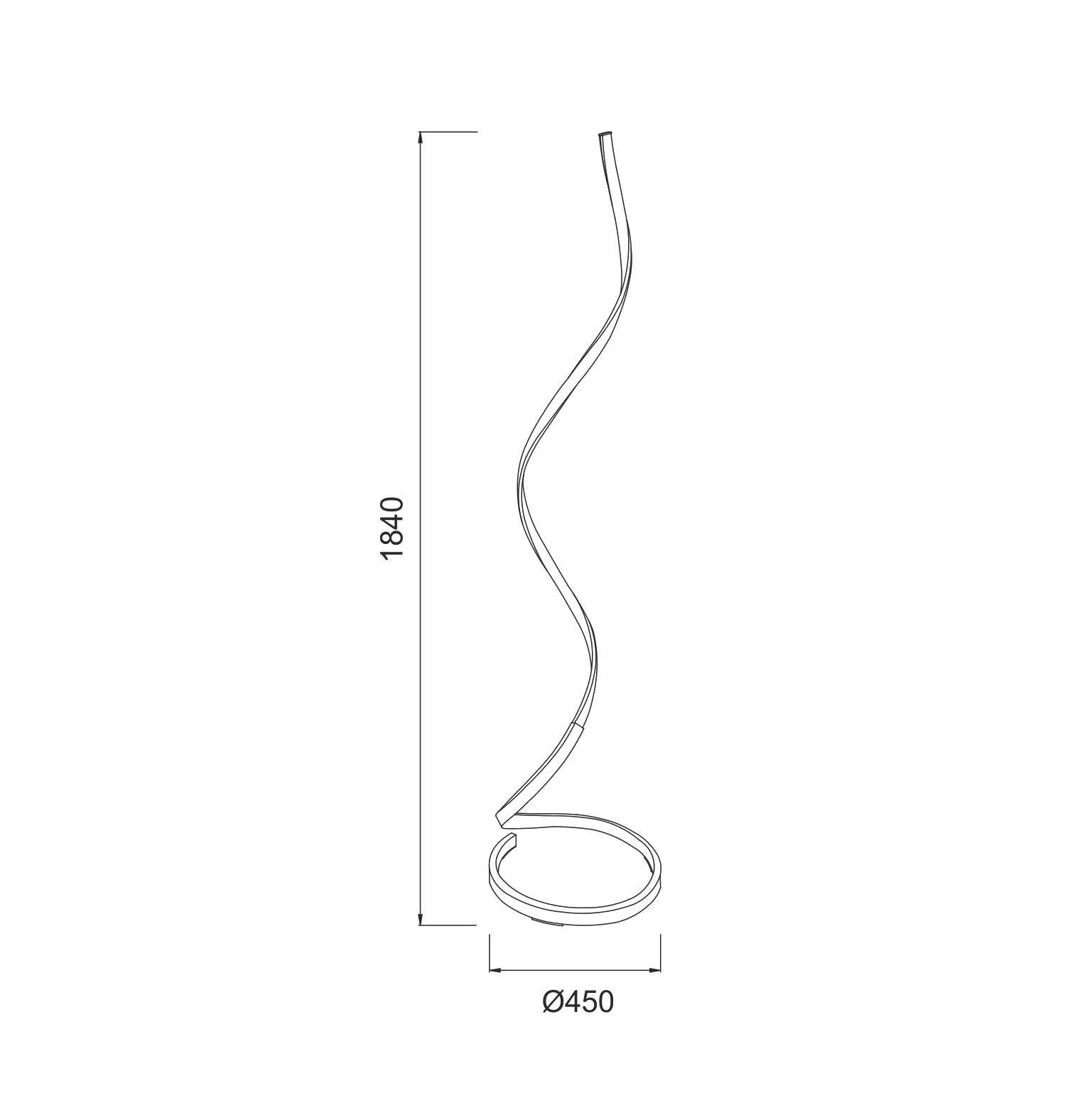 Nur Brown Oxide XL Floor Lamp 20W LED 2800K, 1800lm, Dimmable Frosted Acrylic/Brown Oxide, 3yrs Warranty