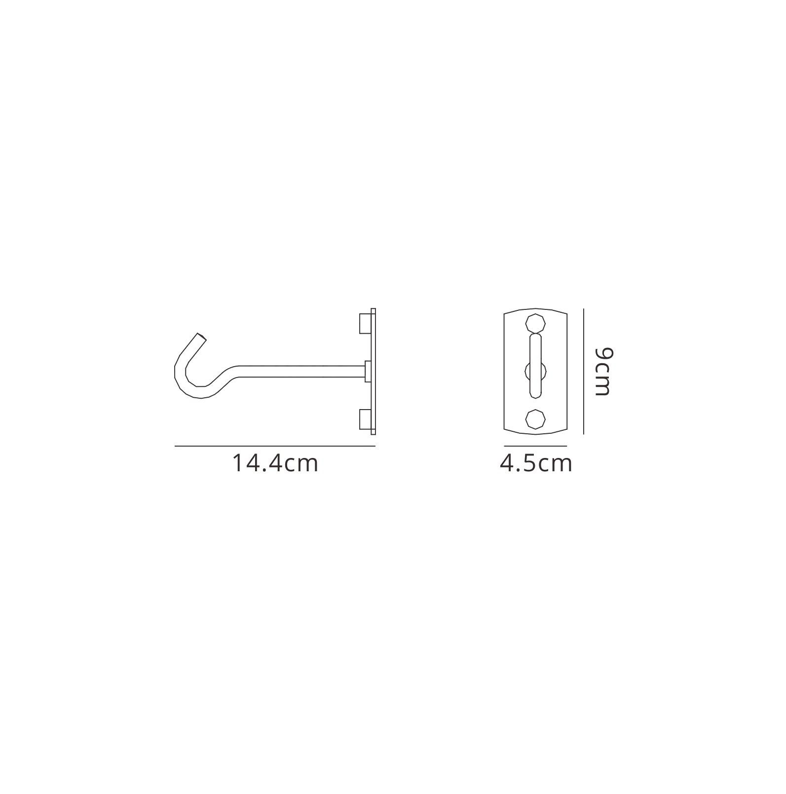 Kinke Hook Plate Anthracite, 2yrs Warranty