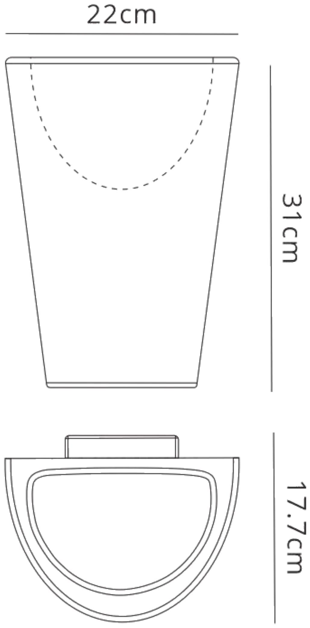 Teja Wall Lamp, 1 x E27, IP54, White, 2yrs Warranty