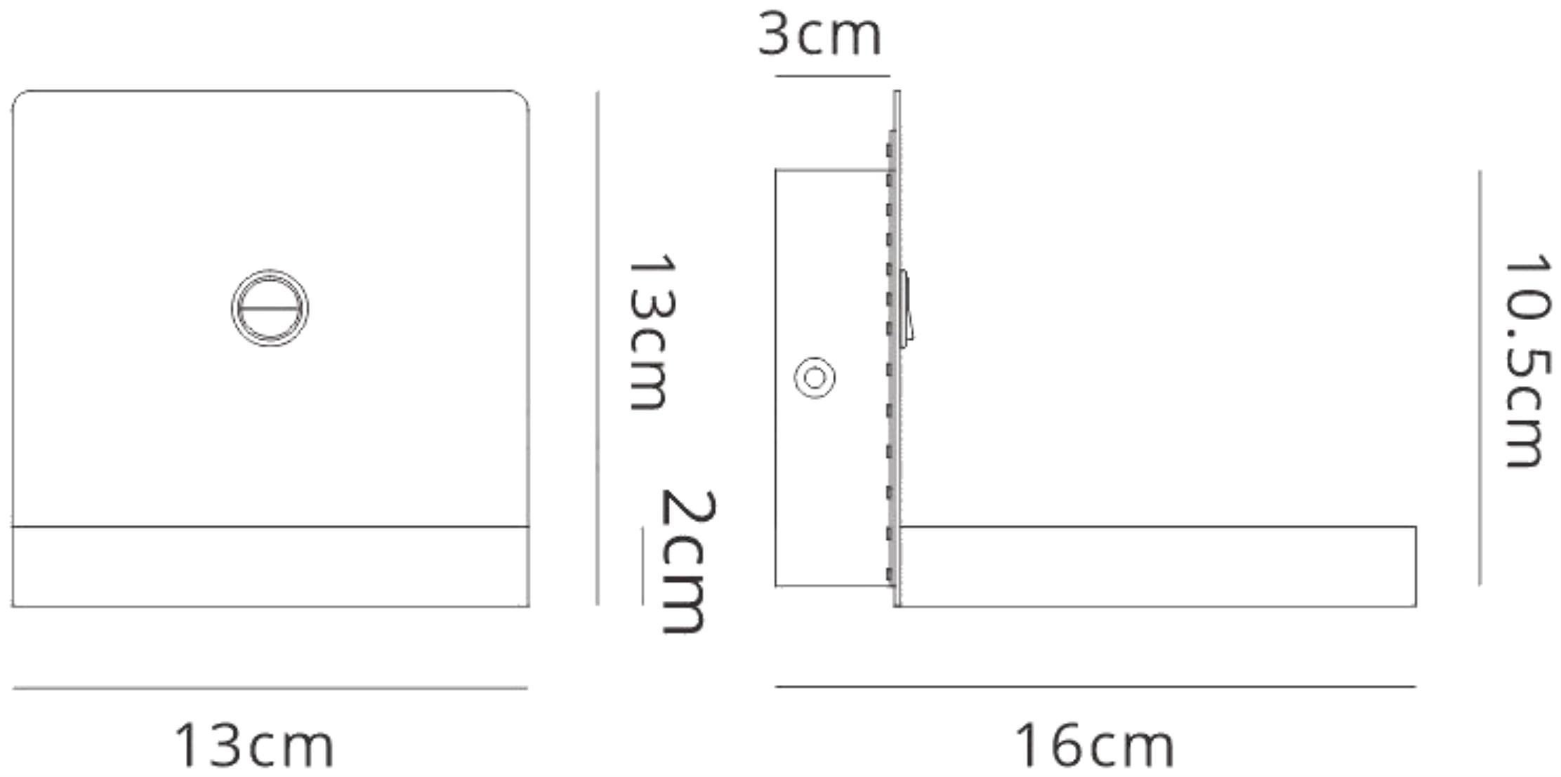 Zanzibar Backlight Wall Lamp Switched With Mobile Phone Induction Charger