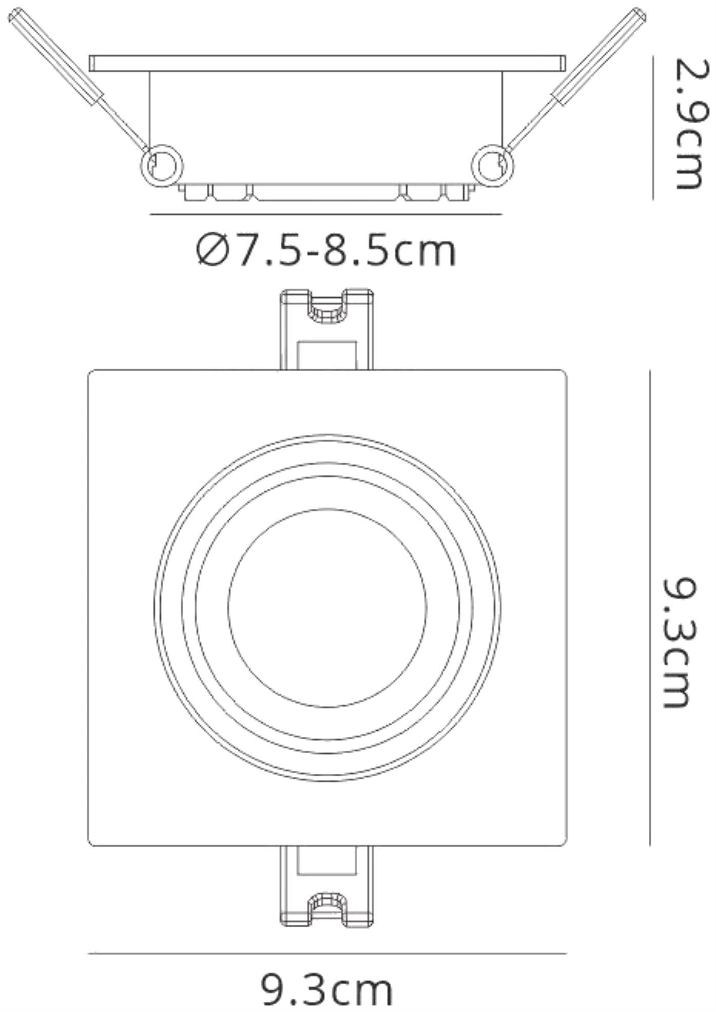 Lamborjini Flush Spotlight Square