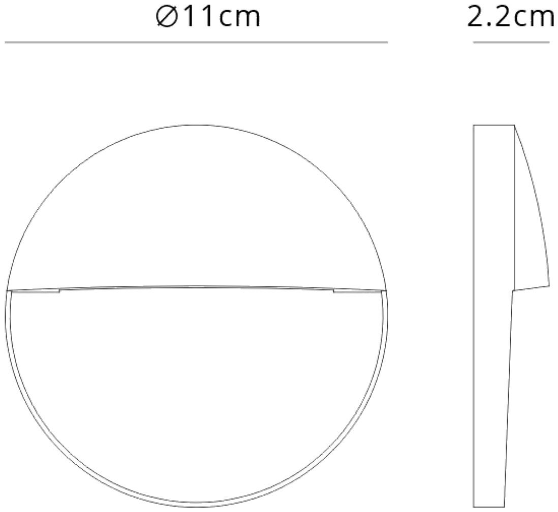 Baker Wall Lamp Small Round