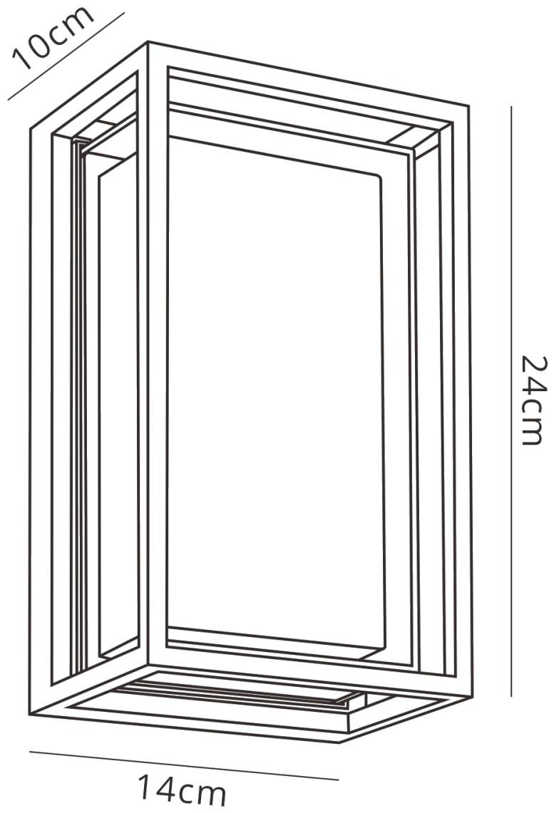 Chamonix Rectangular Ceiling/Wall Light