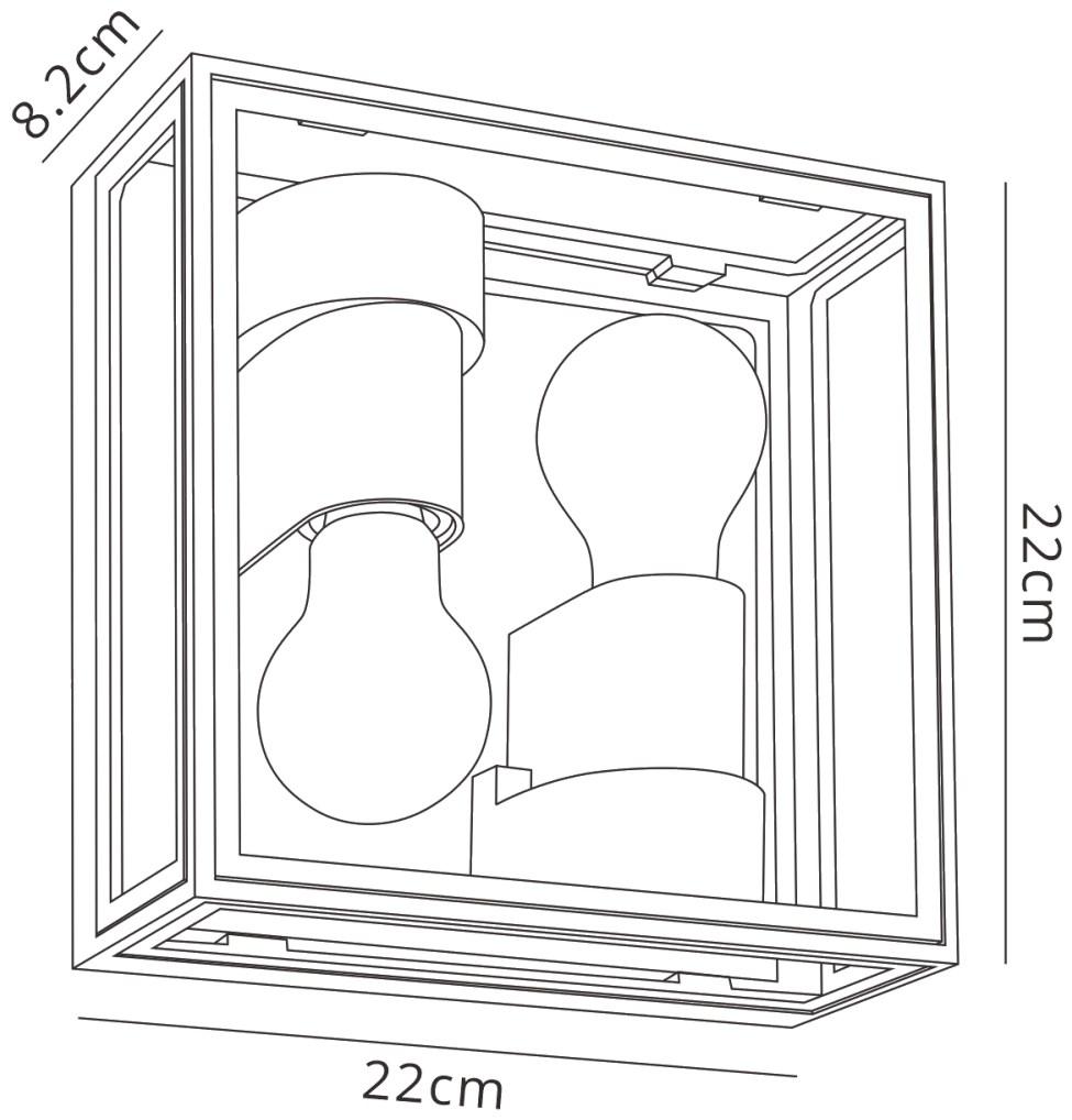 Verbier Up/Down Ceiling/Wall Lamp, 2 x E27, IP65, Dark Grey, 2yrs Warranty