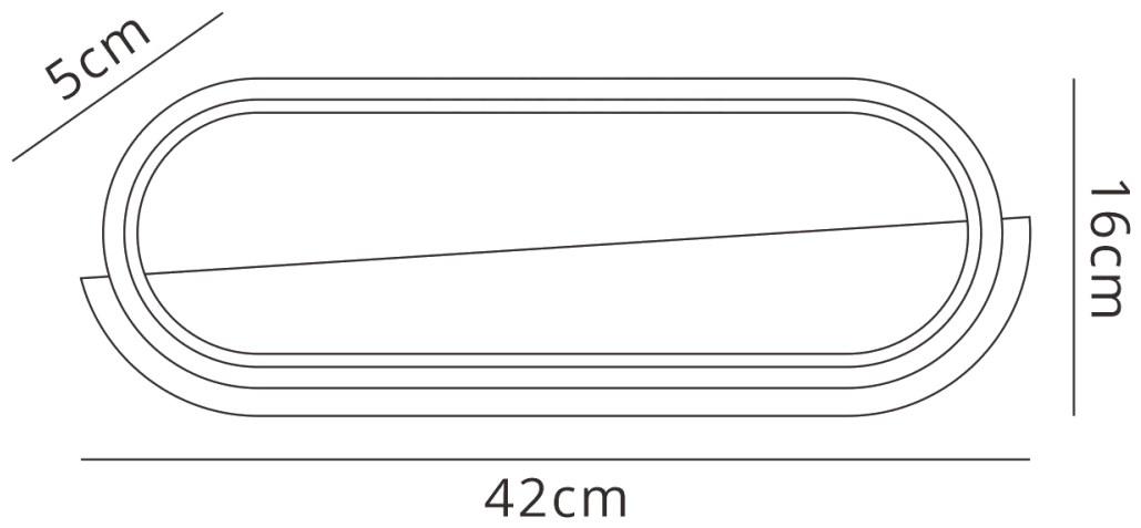 Box Wall Lamp, 20W LED, 3000K, 800lm, White, 3yrs Warranty