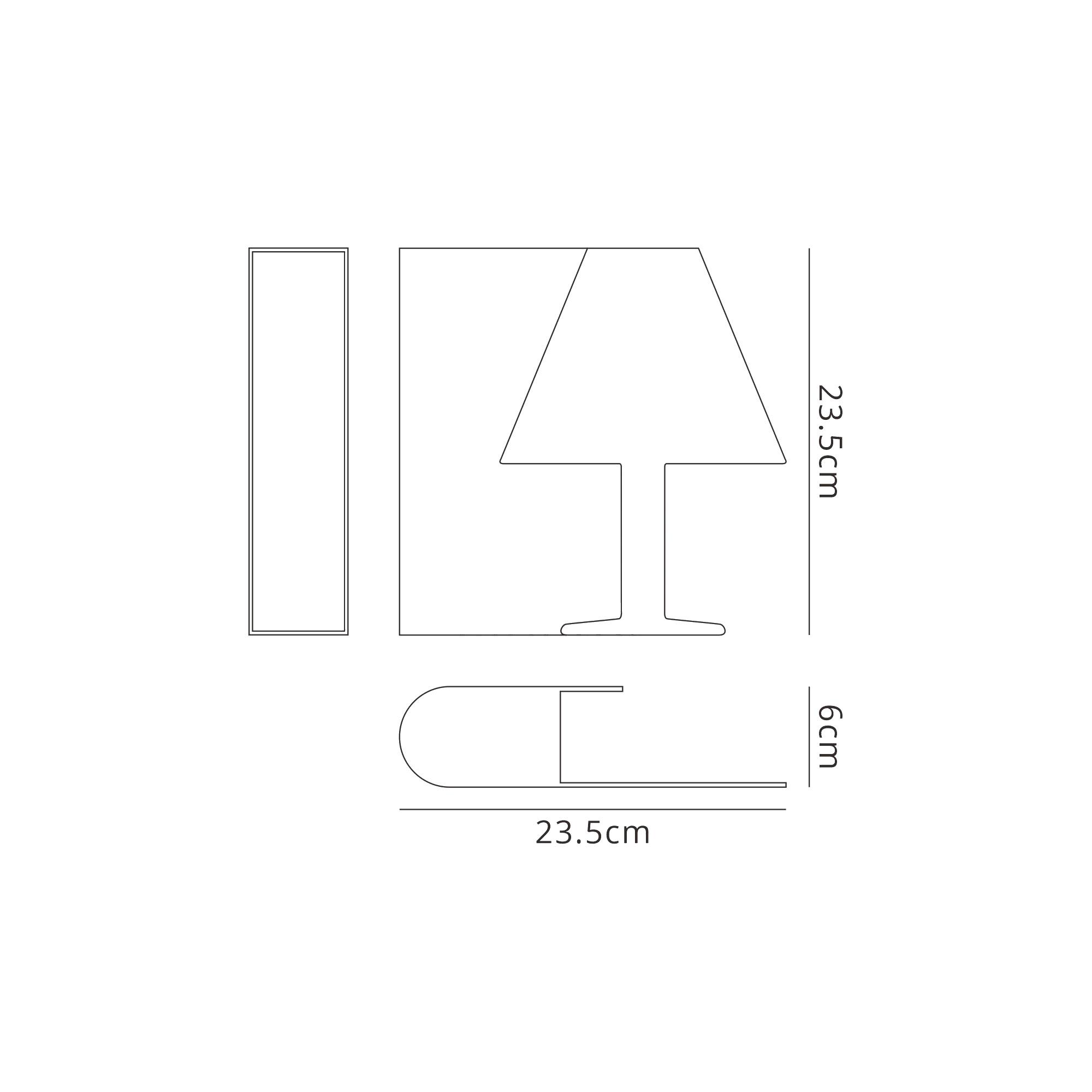 Book Table Lamp Left, 7W LED, 3000K, 420lm, White, 3yrs Warranty