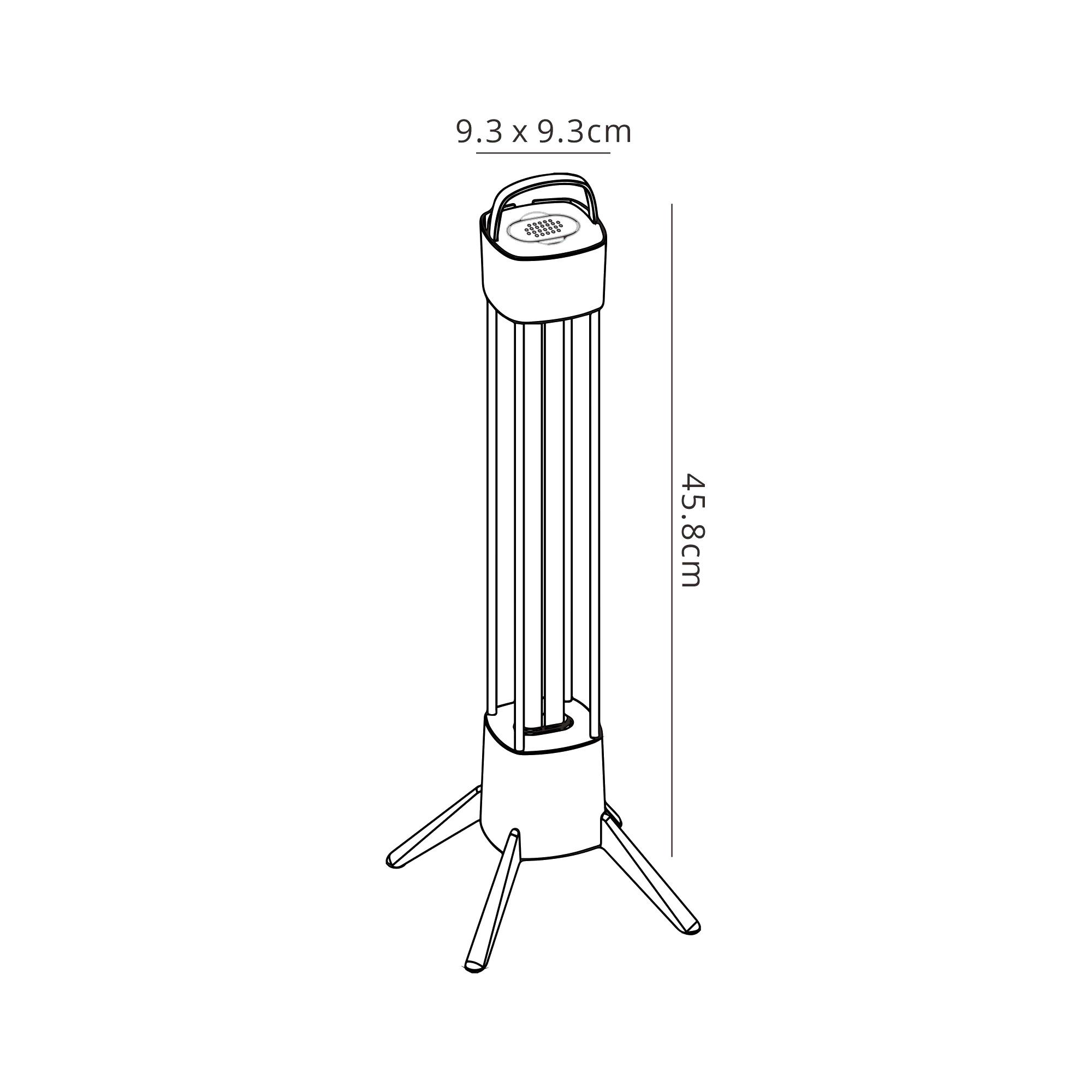 Cidal 36W UV-C Germicidal Table Lamp c / w Philips Lamp, TO BE USED IN VACATED ROOMS ONLY
