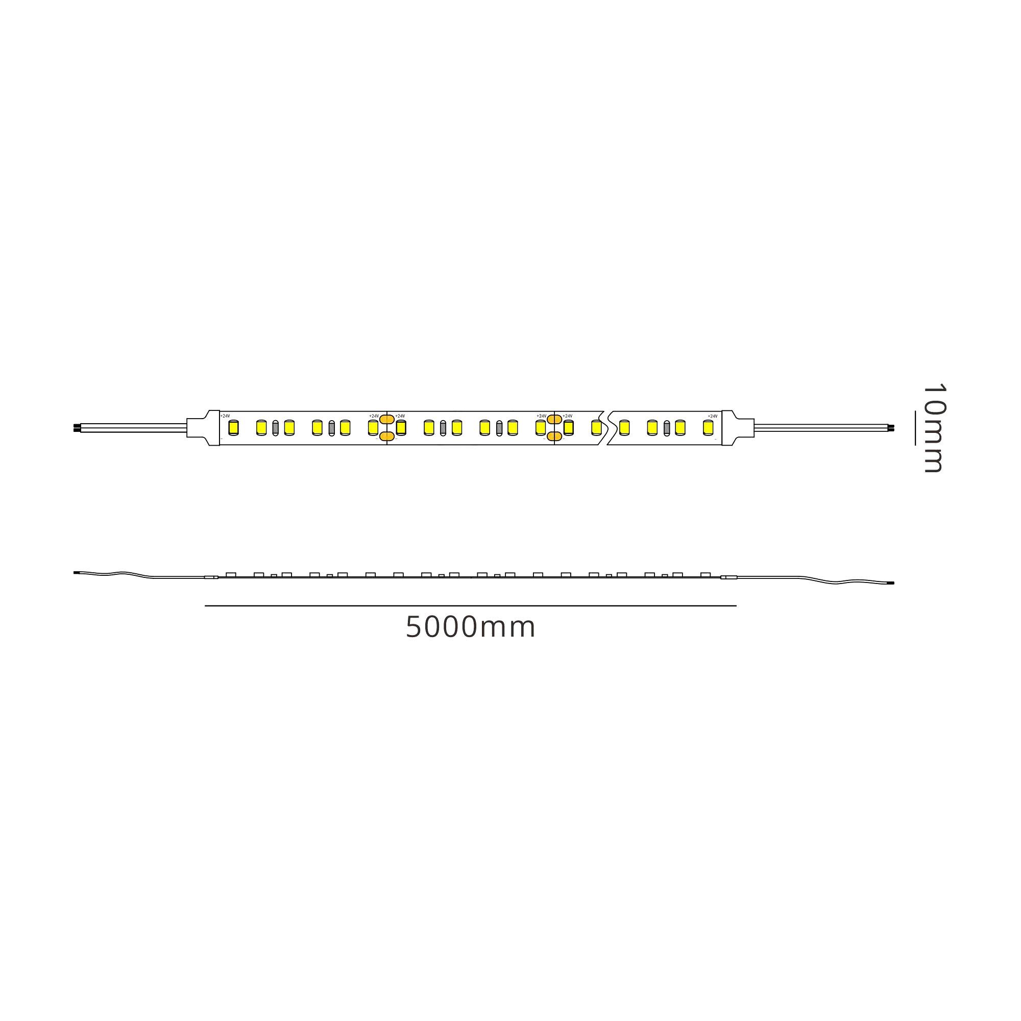 Tiras LED Strips 5m 4000K 120 LED/m 10mm 14.4W/m