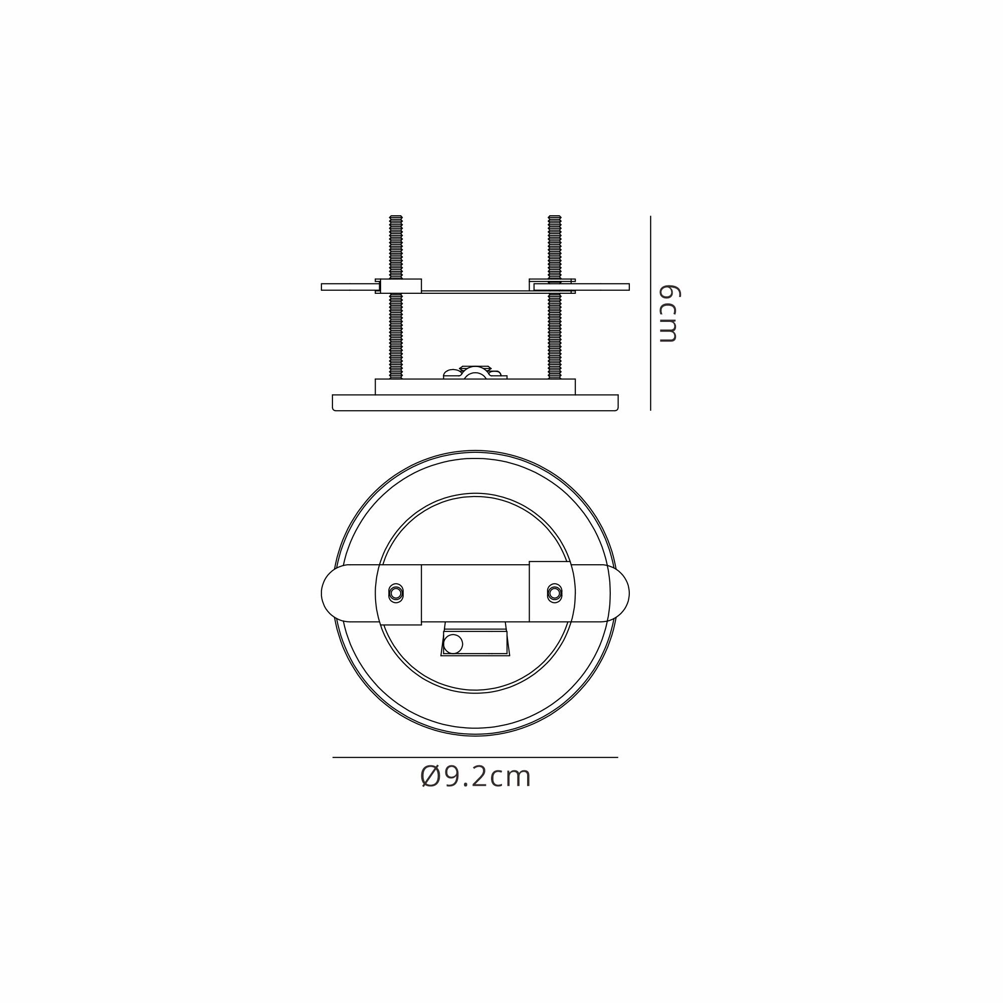 Elsa Parts Recessed Pendant Kit Silver