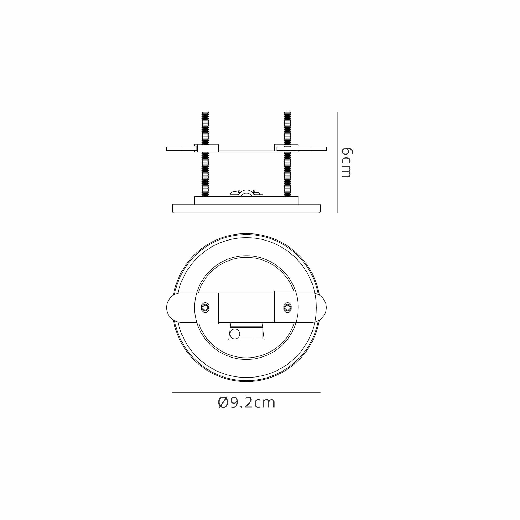 Elsa Parts Recessed Pendant Kit Antique Brass