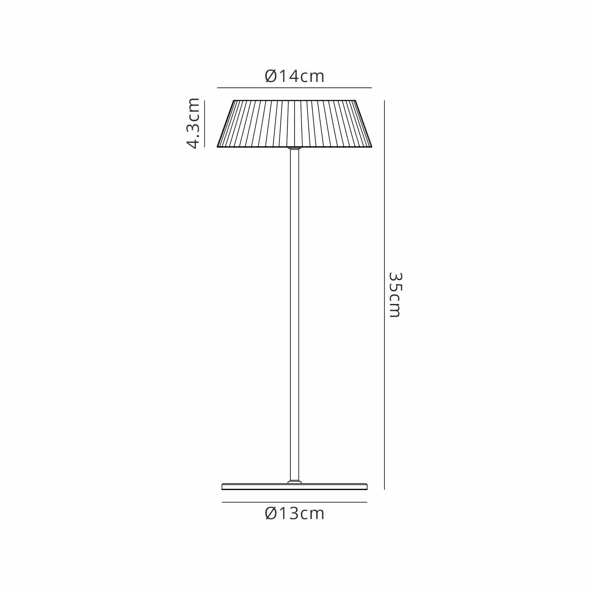 Relax Rechargeable Battery Operated Table Lamp